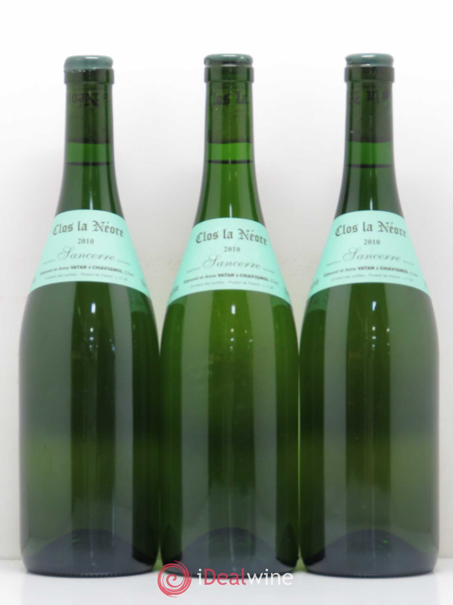 Sancerre Clos la Neore Edmond Vatan 2010 - Lot de 3 bouteilles - 0