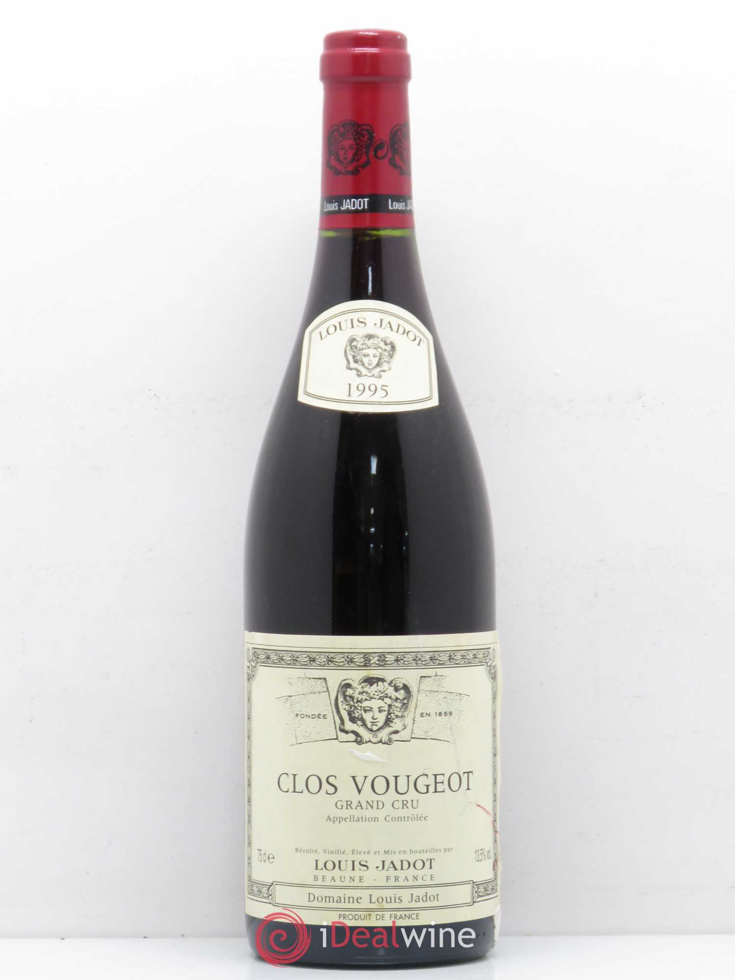 Clos de Vougeot Grand Cru Louis Jadot (Domaine) 1995 - Lot de 1 bouteille - 0