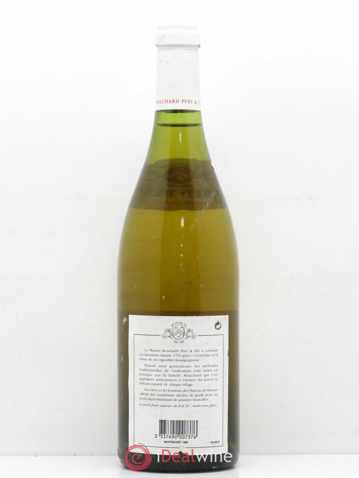 Montrachet Grand Cru Bouchard Père & Fils 1988 - Lot de 1 bouteille - 1