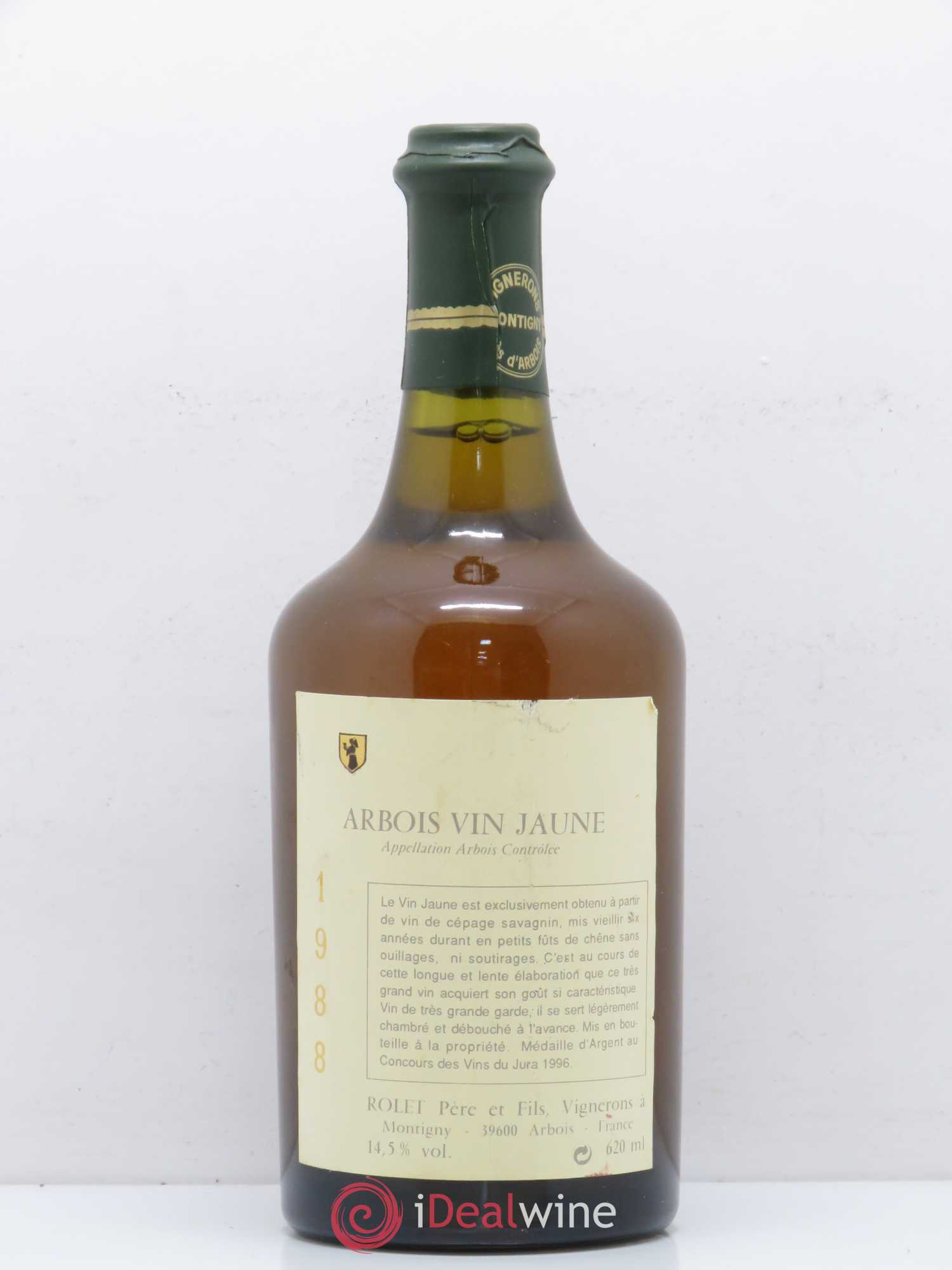 Arbois Vin Jaune Domaine Rolet 1988 - Lot de 1 bouteille - 0