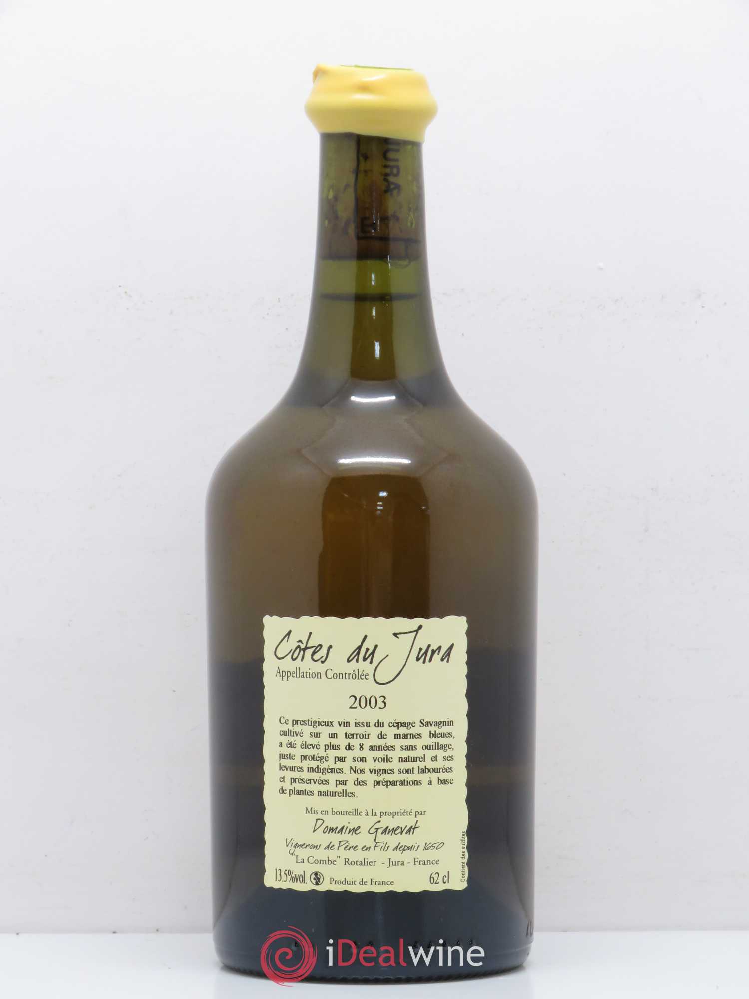 Côtes du Jura Vin Jaune Jean-François Ganevat (Domaine) 2003 - Lot de 1 bouteille - 1
