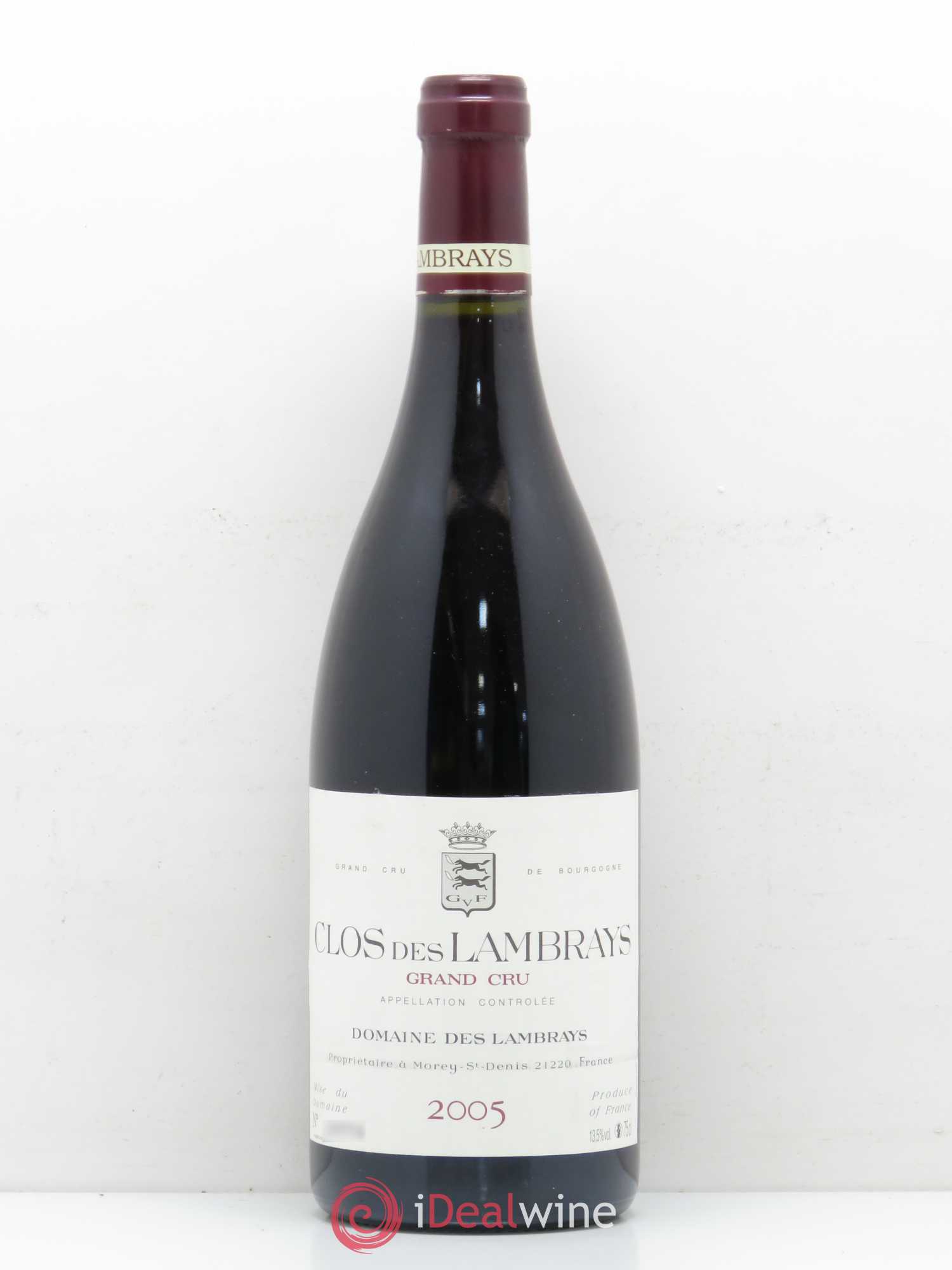 Clos des Lambrays Grand Cru Domaine des Lambrays 2005 - Lot de 1 bouteille - 0