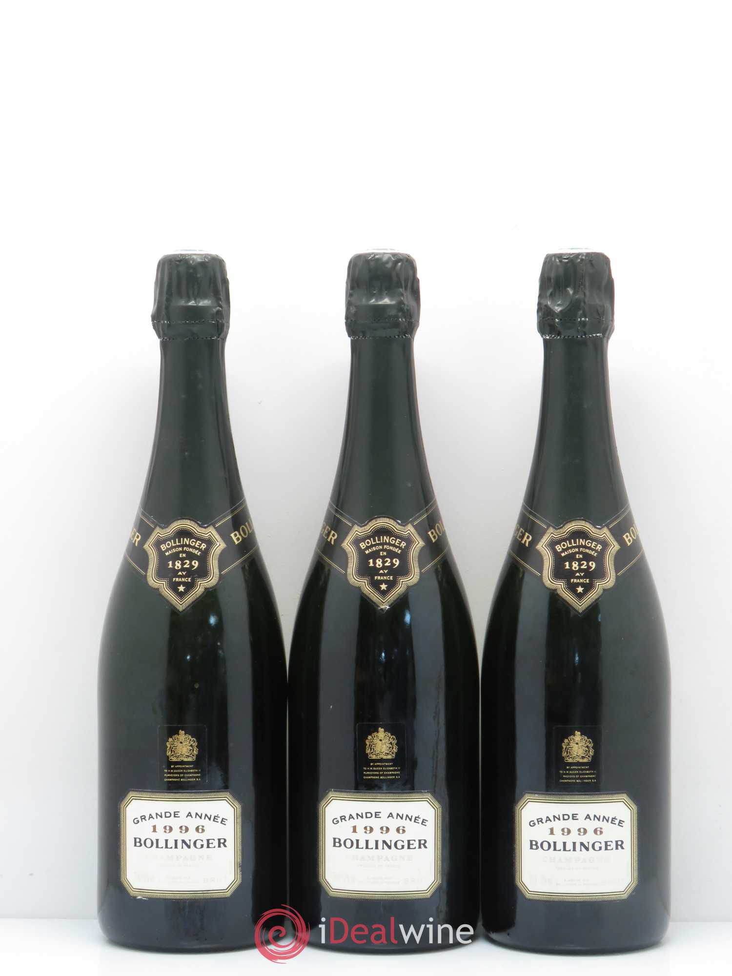 La Grande Année Brut Bollinger 1996 - Lot de 3 bouteilles - 0