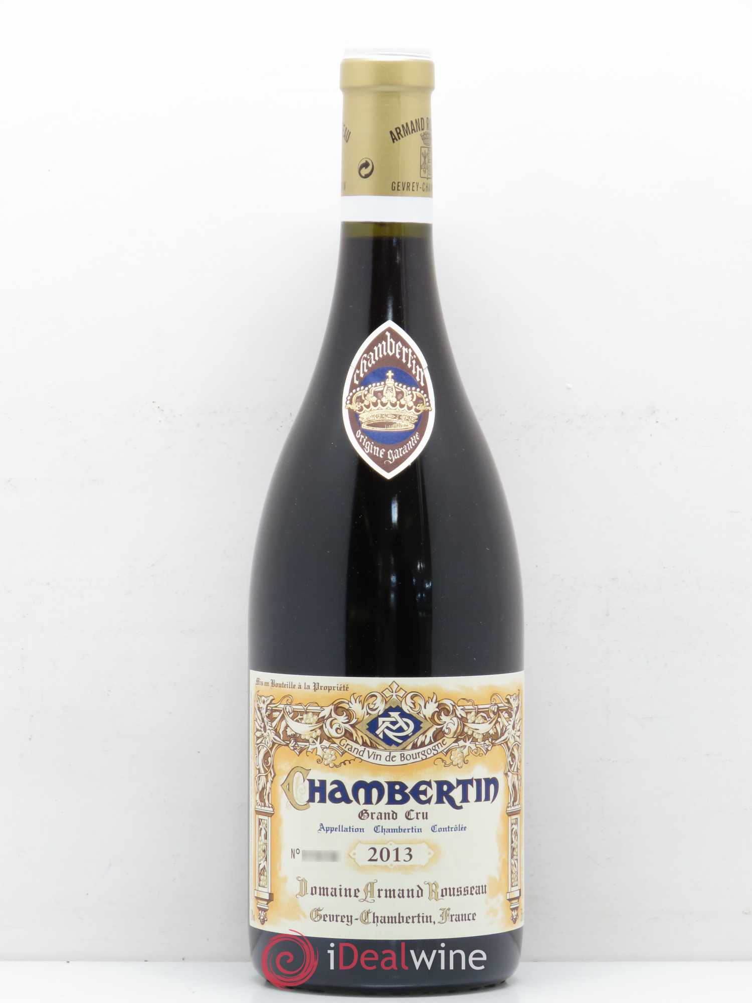 Chambertin Grand Cru Armand Rousseau (Domaine) 2013 - Lot de 1 bouteille - 0