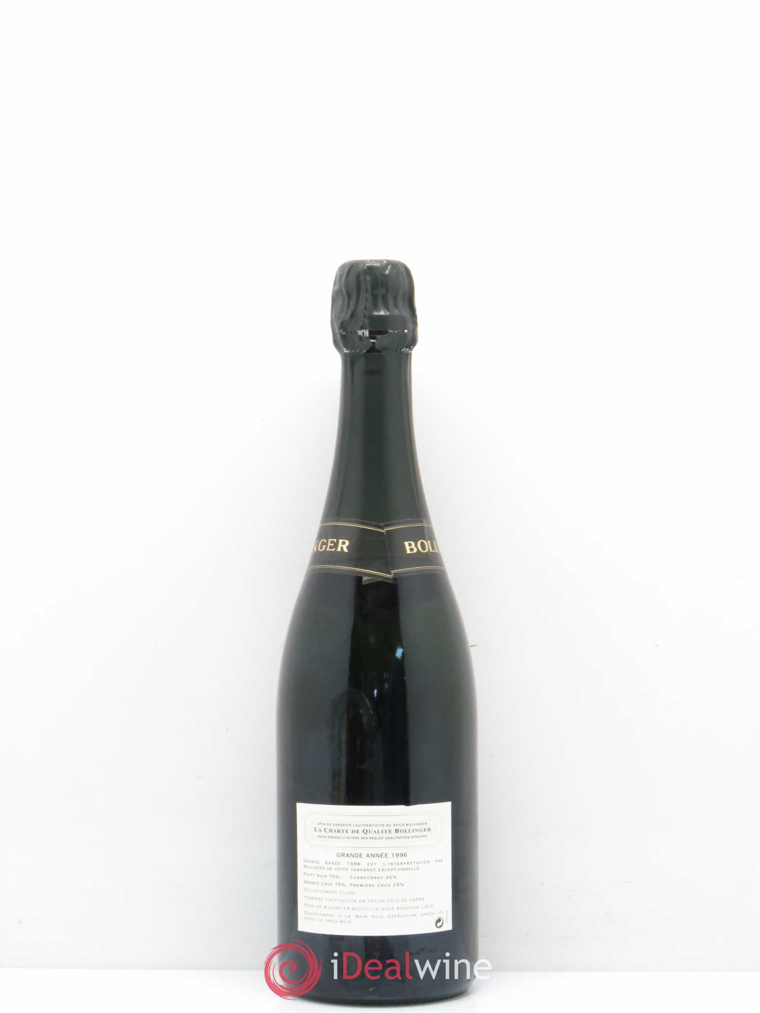 La Grande Année Brut Bollinger 1996 - Lot de 1 bouteille - 1