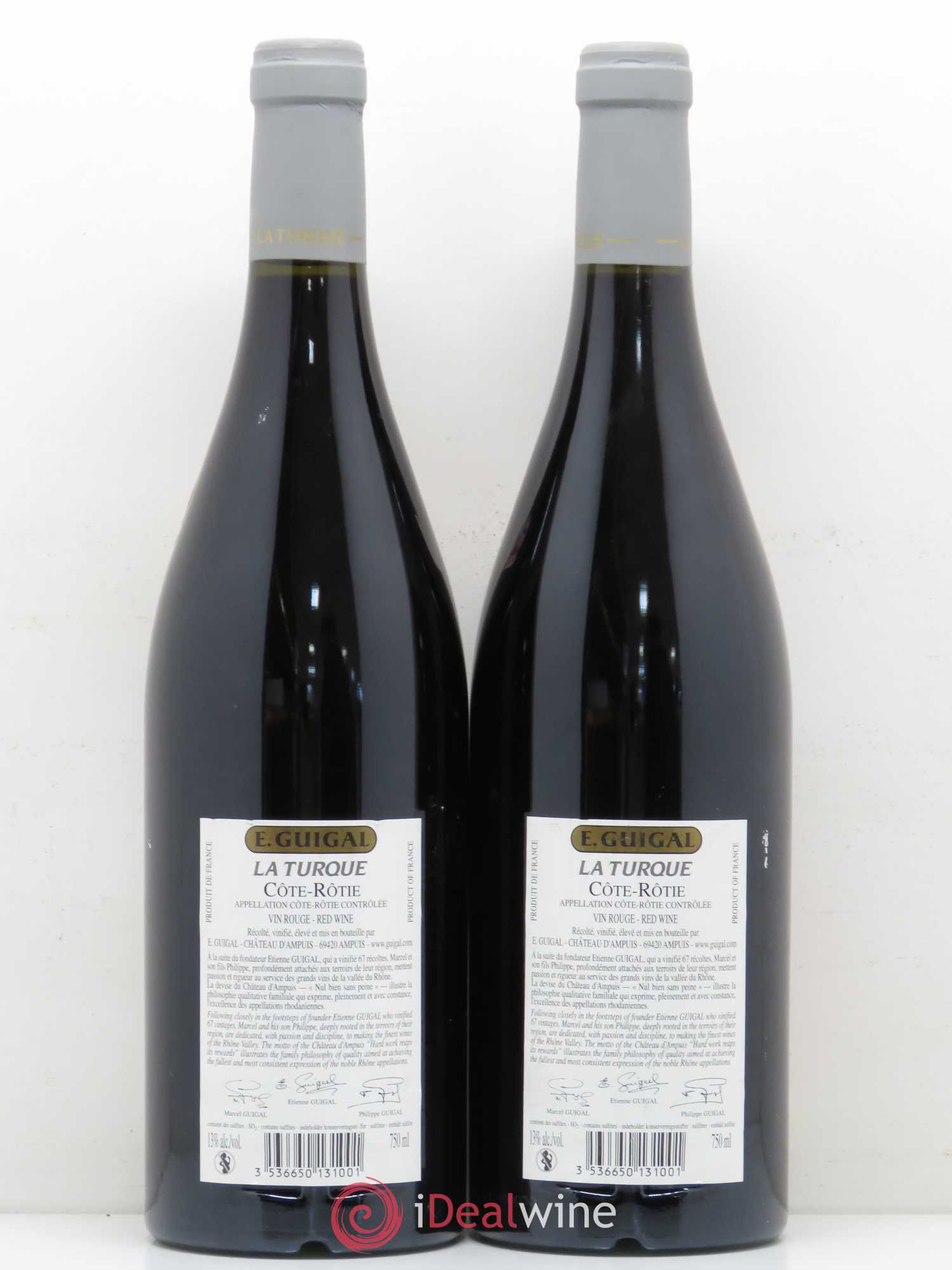 Côte-Rôtie La Turque Guigal 2004 - Lot de 2 bouteilles - 1
