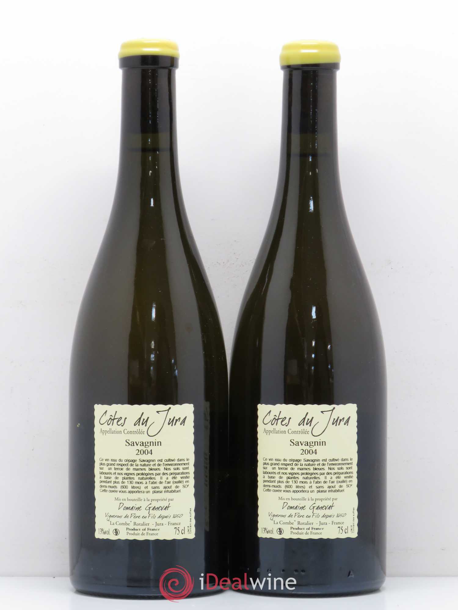 Côtes du Jura Les Vignes de mon Père Jean-François Ganevat (Domaine) 2004 - Lot de 2 bouteilles - 1