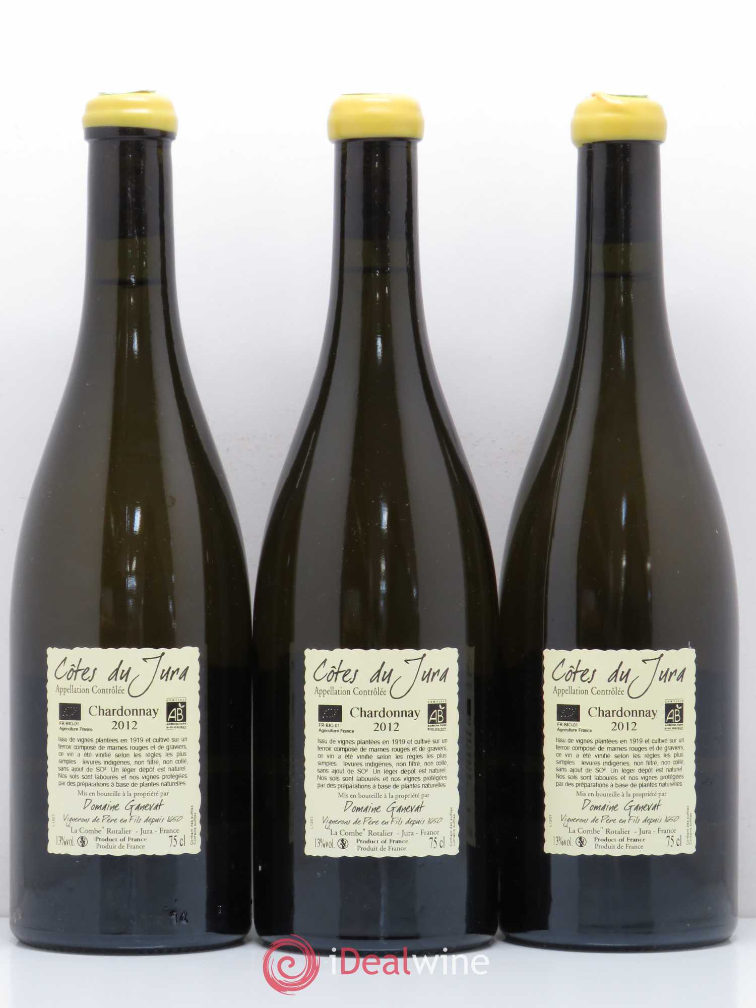 Côtes du Jura Les Grands Teppes Vieilles Vignes Jean-François Ganevat (Domaine) 2012 - Lot de 3 bouteilles - 1