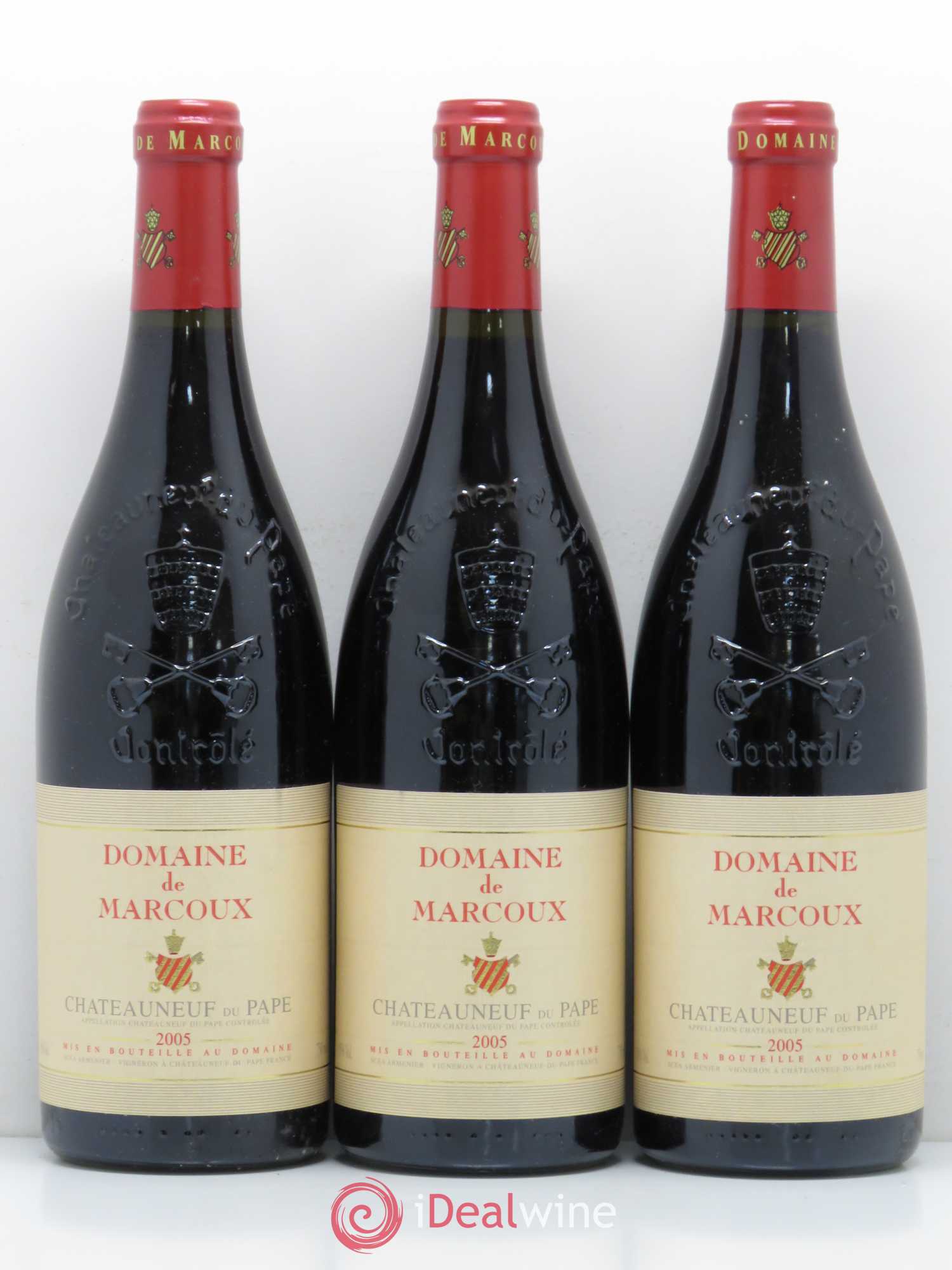 Châteauneuf-du-Pape Marcoux (Domaine de) 2005 - Lot de 3 bouteilles - 0