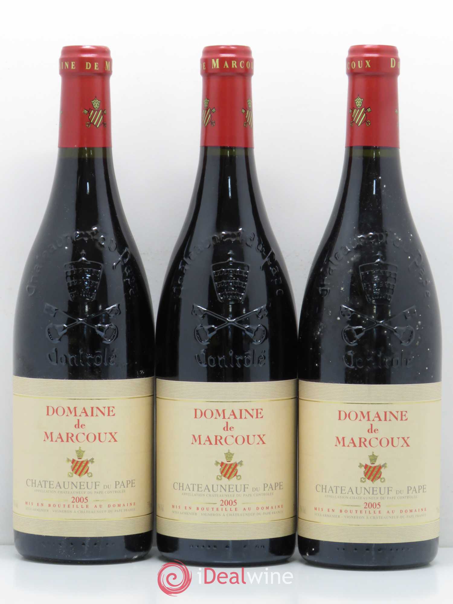 Châteauneuf-du-Pape Marcoux (Domaine de) 2005 - Lot de 3 bouteilles - 0