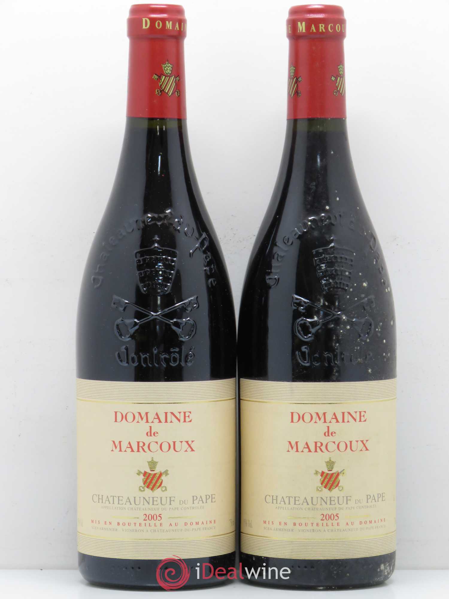 Châteauneuf-du-Pape Marcoux (Domaine de) 2005 - Lot de 2 bouteilles - 0