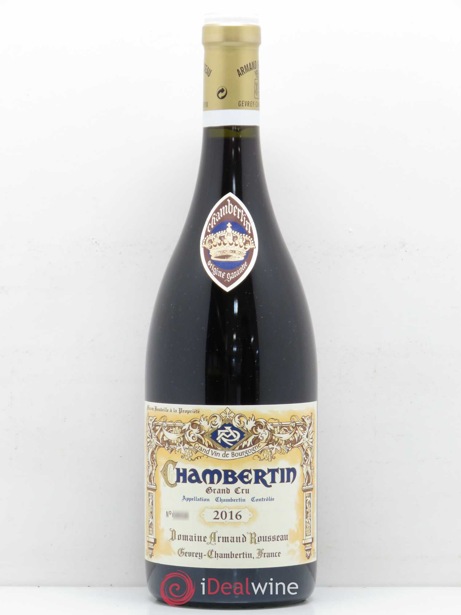 Chambertin Grand Cru Armand Rousseau (Domaine) 2016 - Lot de 1 bouteille - 0