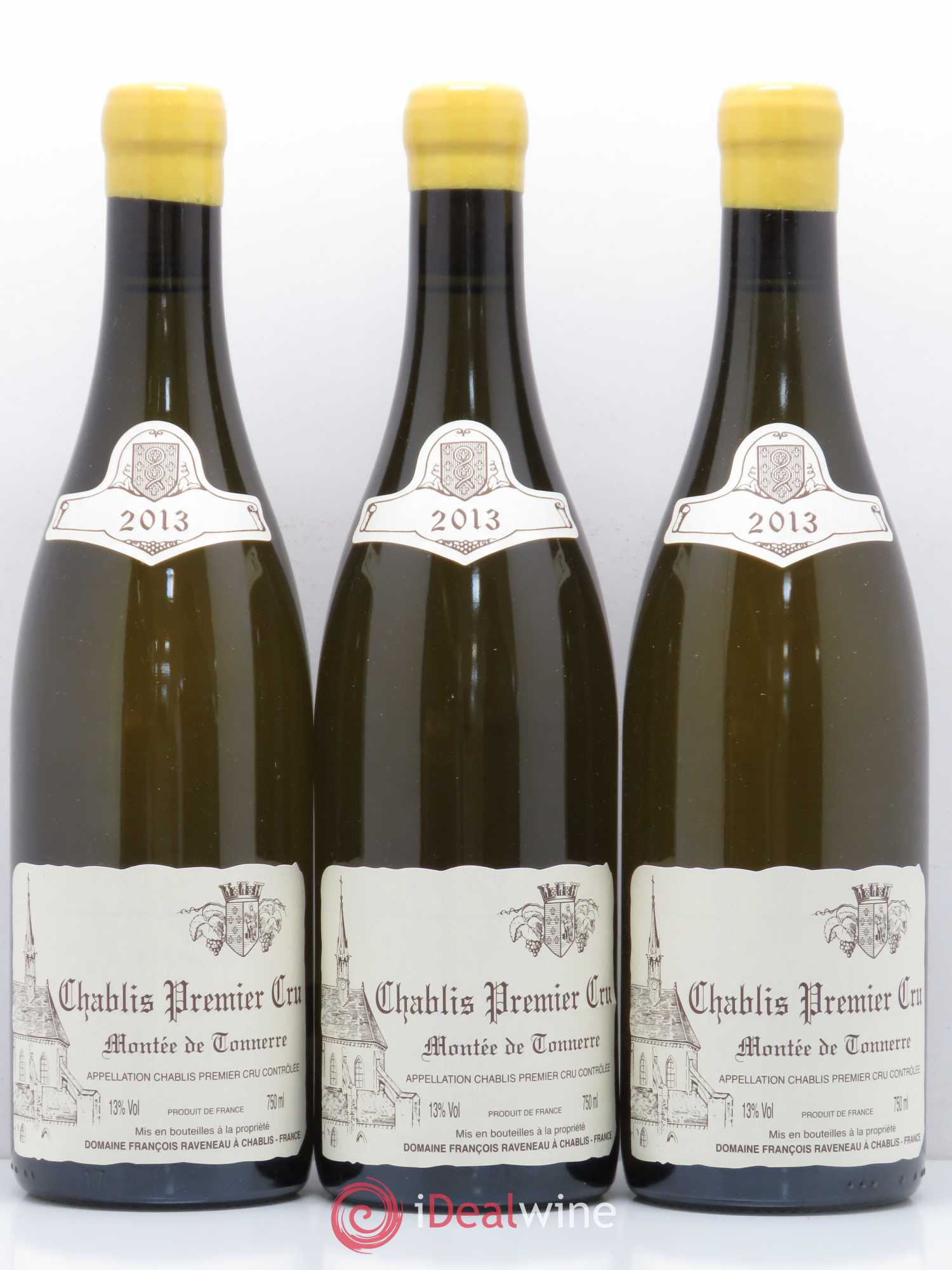 Chablis 1er Cru Montée de Tonnerre Raveneau (Domaine) 2013 - Posten von 3 Flaschen - 0