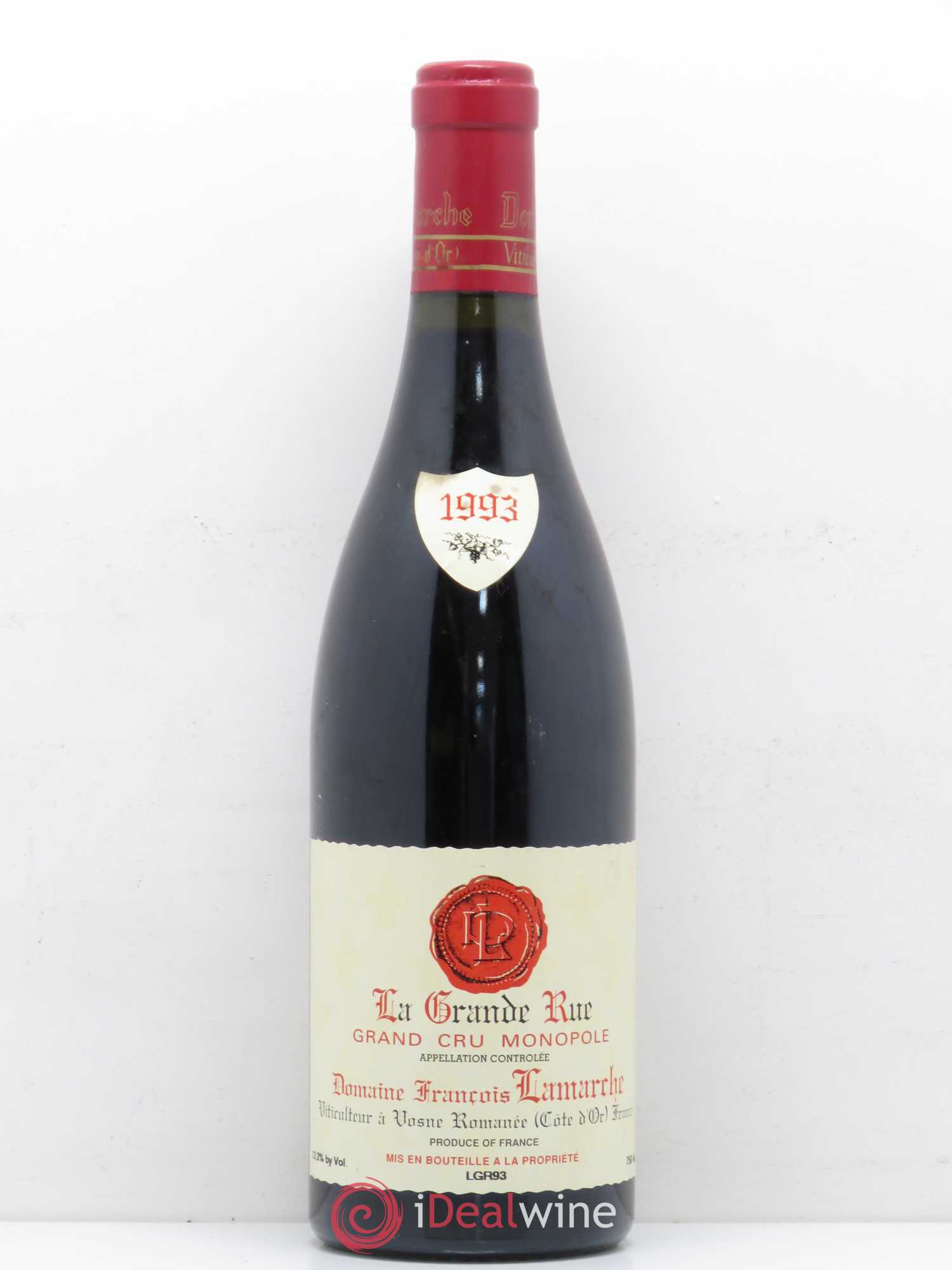 La Grande Rue Grand Cru Lamarche (Domaine) 1993 - Lot de 1 bouteille - 0