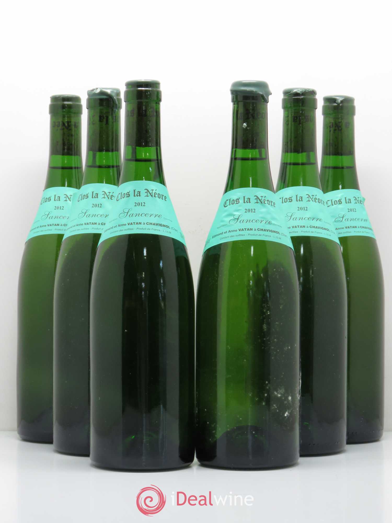 Sancerre Clos la Neore Edmond Vatan 2012 - Lot de 6 bouteilles - 0