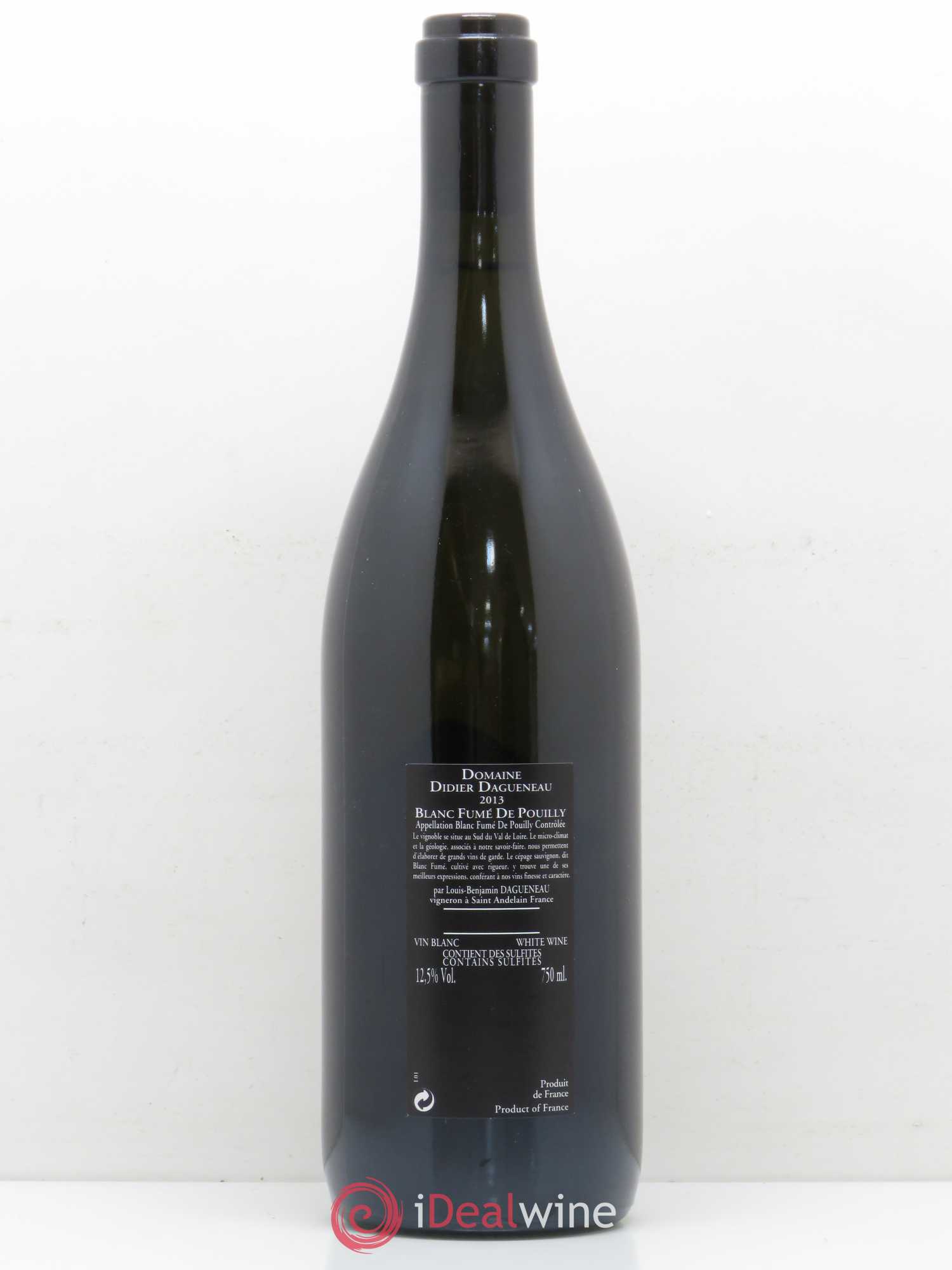 Vin de France (anciennement Pouilly-Fumé) Silex Dagueneau (Domaine Didier - Louis-Benjamin) 2013 - Lot de 1 bouteille - 1