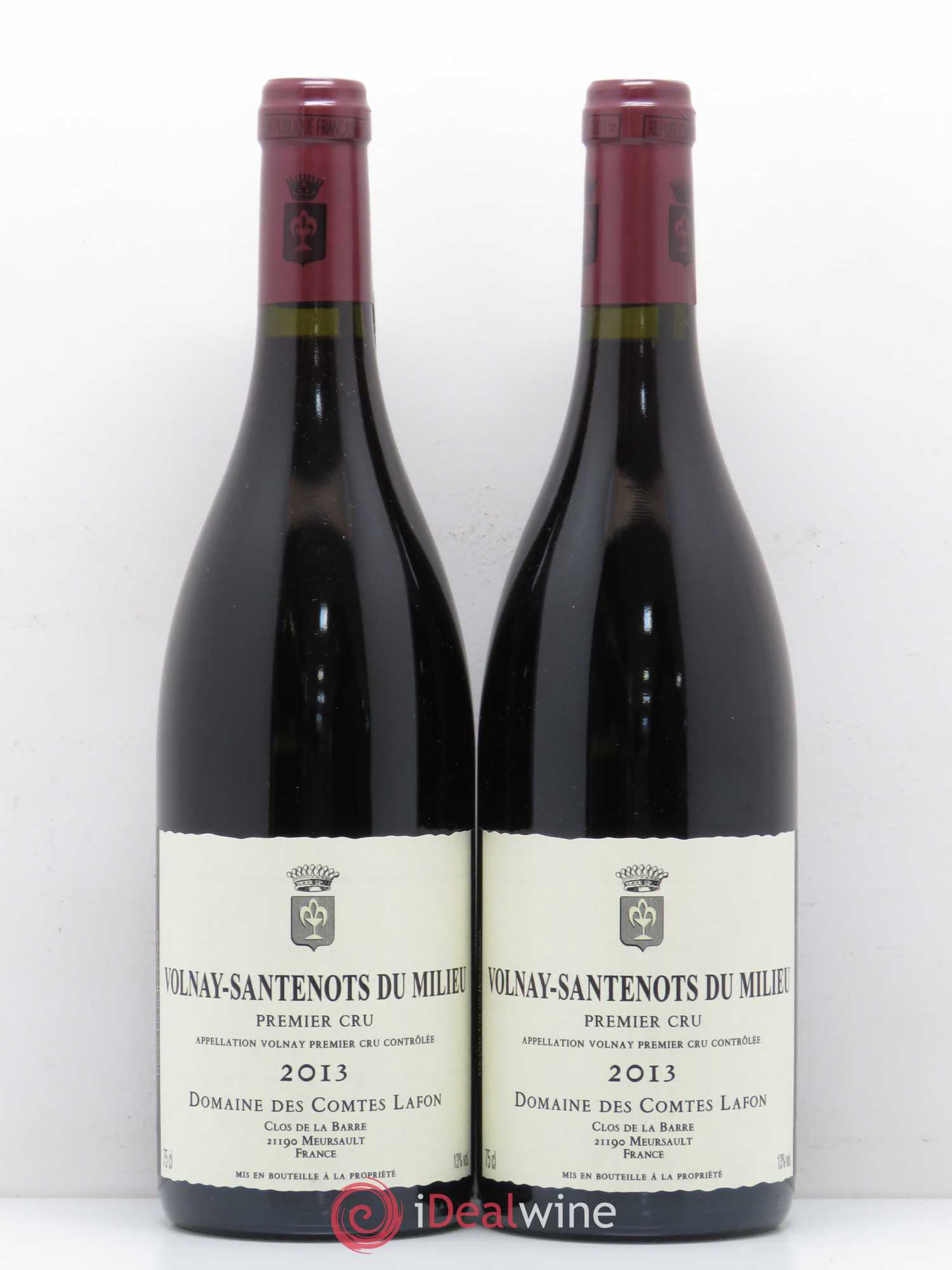 Volnay 1er Cru Santenots du Milieu Comtes Lafon (Domaine des) 2013 - Lot de 2 bouteilles - 0