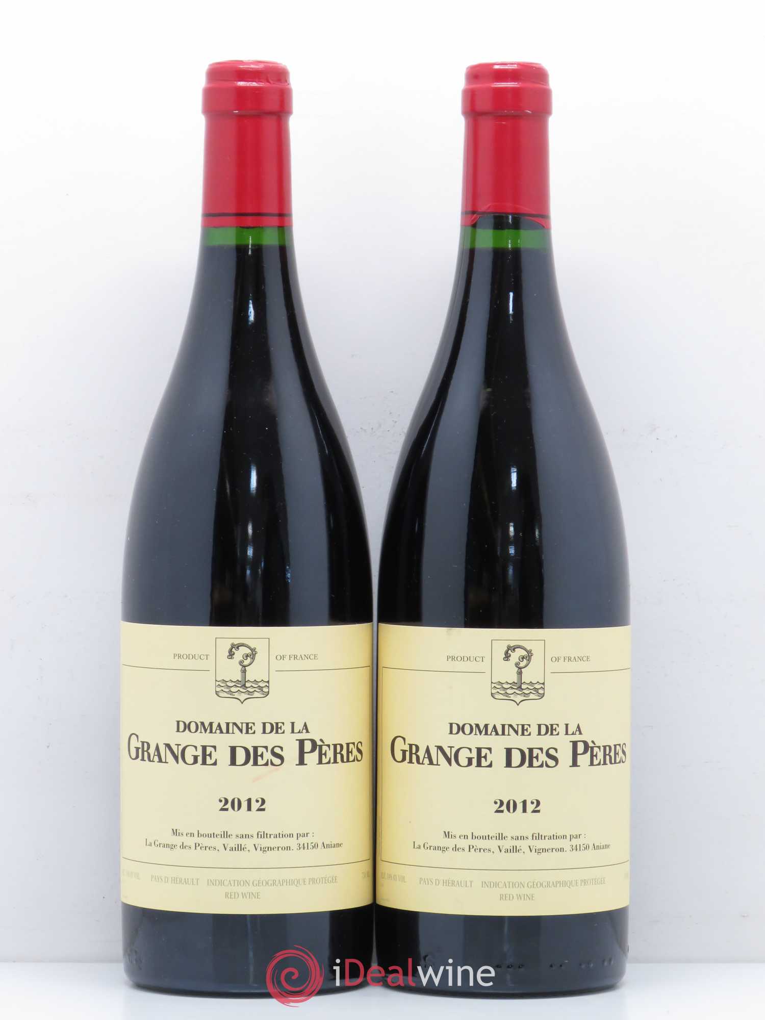 Pays d'Hérault Grange des Pères Laurent Vaillé 2012 - Lot de 2 bouteilles - 0