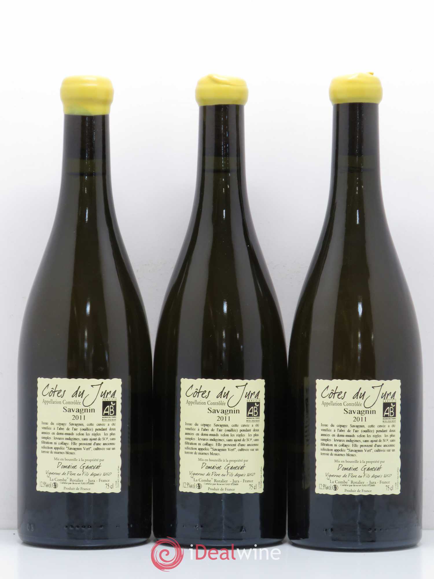 Côtes du Jura Les Chalasses Marnes Bleues Jean-François Ganevat (Domaine) 2011 - Lot de 3 bouteilles - 1