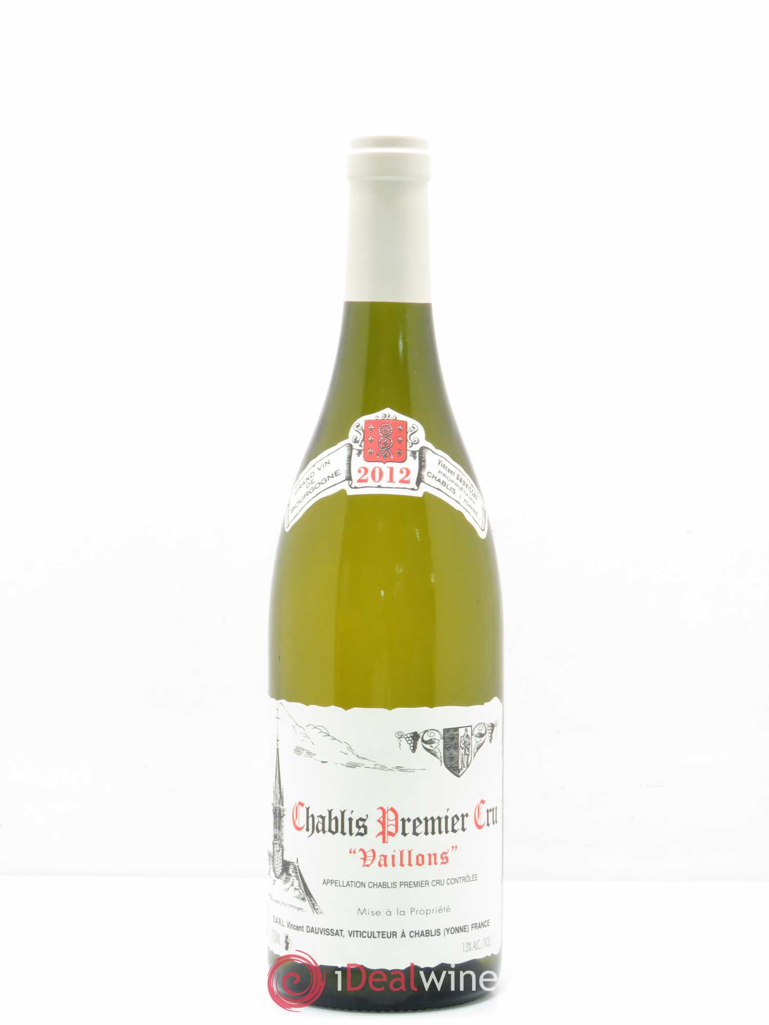 Chablis 1er Cru Vaillons Vincent Dauvissat (Domaine) 2012 - Lot de 1 bouteille - 0
