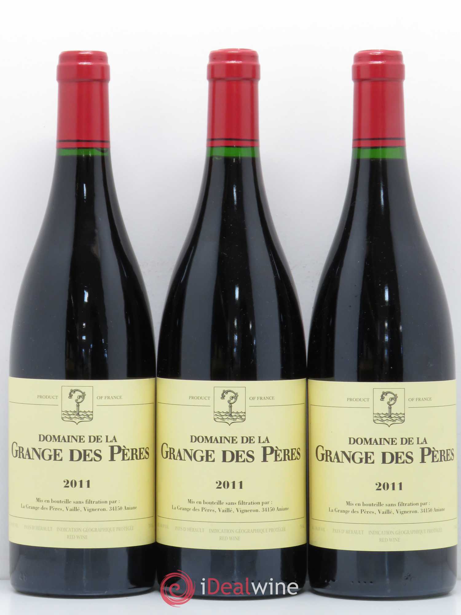 Pays d'Hérault Grange des Pères Laurent Vaillé 2011 - Lot de 3 bouteilles - 0