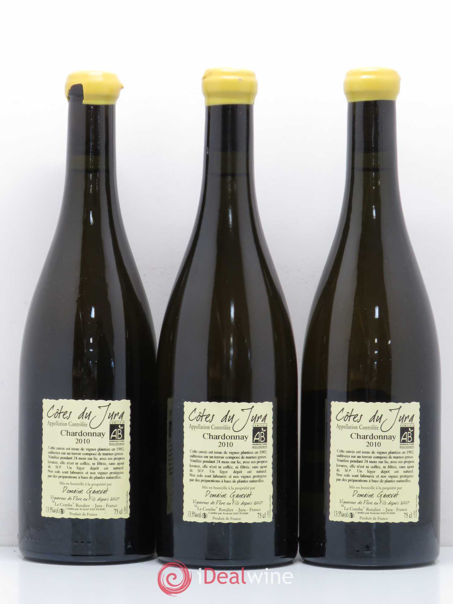Côtes du Jura Les Chalasses Vieilles Vignes Jean-François Ganevat (Domaine) 2010 - Lot de 3 bouteilles - 1
