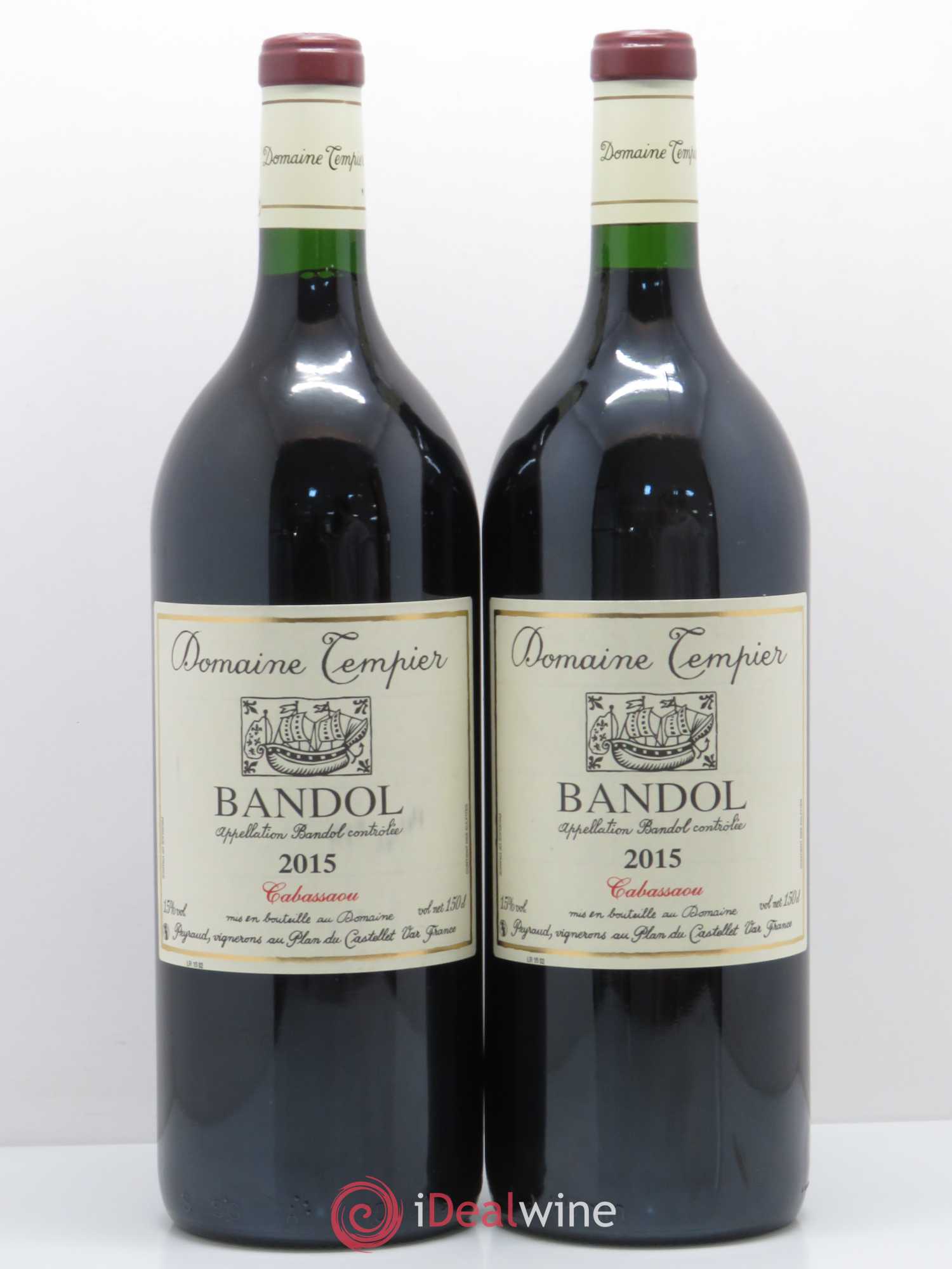 Bandol Domaine Tempier Cuvée Cabassaou Famille Peyraud 2015 - Lot de 2 magnums - 0