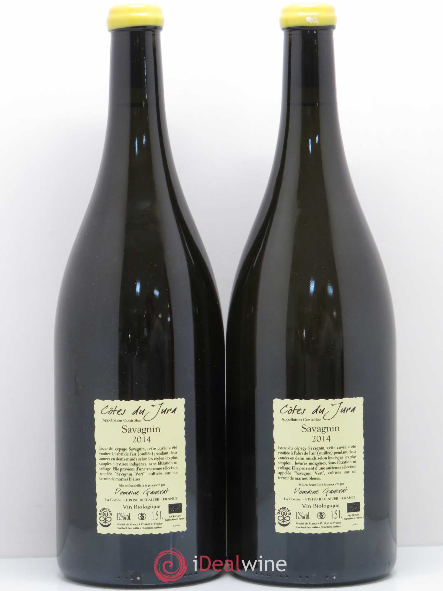 Côtes du Jura Les Chalasses Marnes Bleues Jean-François Ganevat (Domaine) 2014 - Lot de 2 magnums - 1