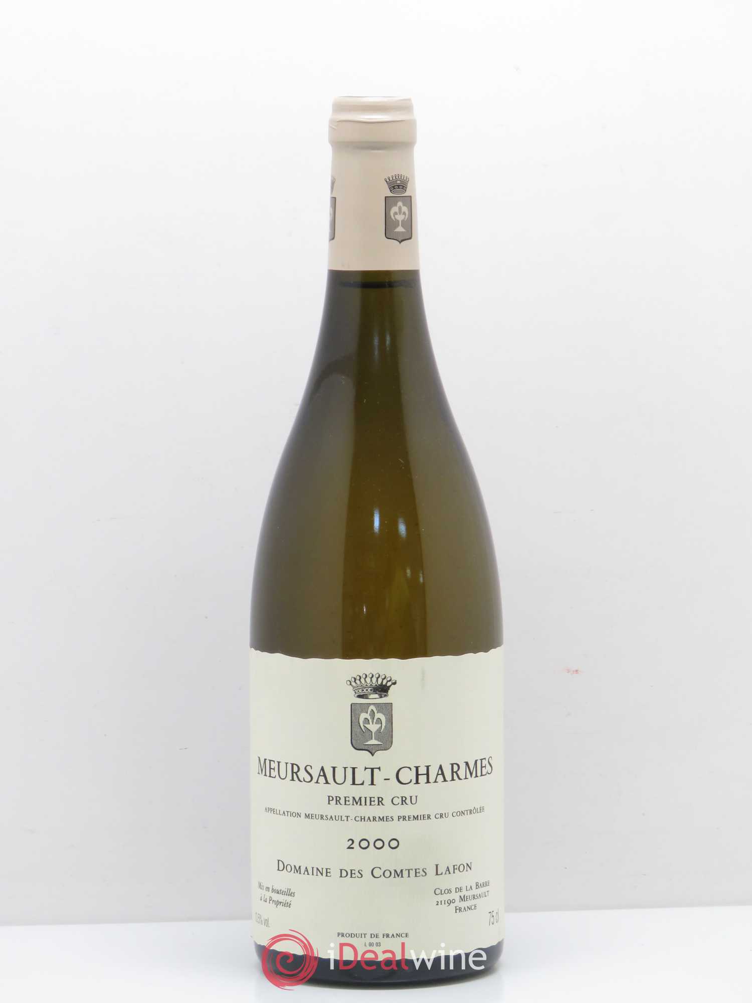 Meursault 1er Cru Charmes Comtes Lafon (Domaine des) 2000 - Lot de 1 bouteille - 0