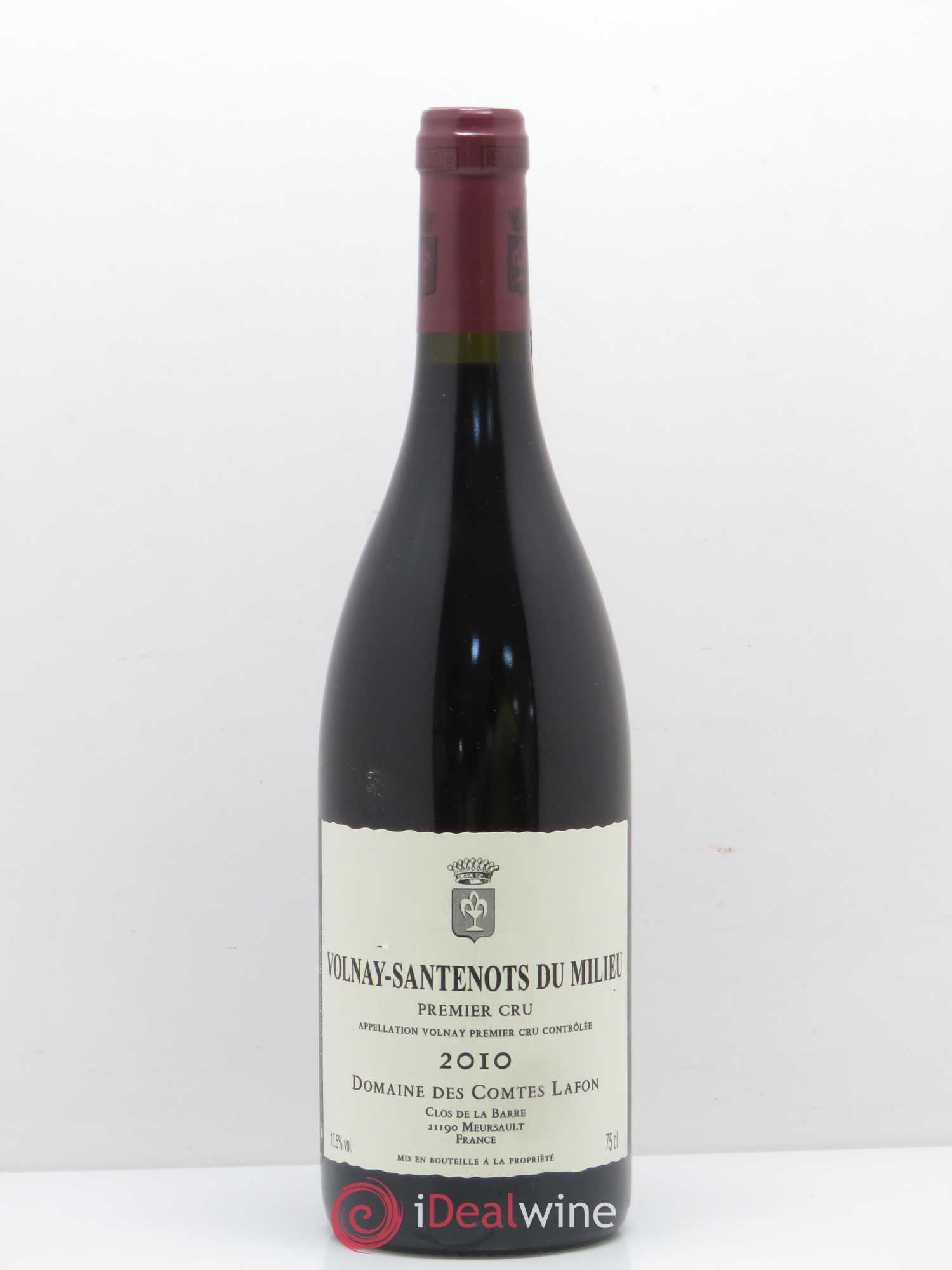 Volnay 1er Cru Santenots du Milieu Comtes Lafon (Domaine des) 2010 - Lot de 1 bouteille - 0