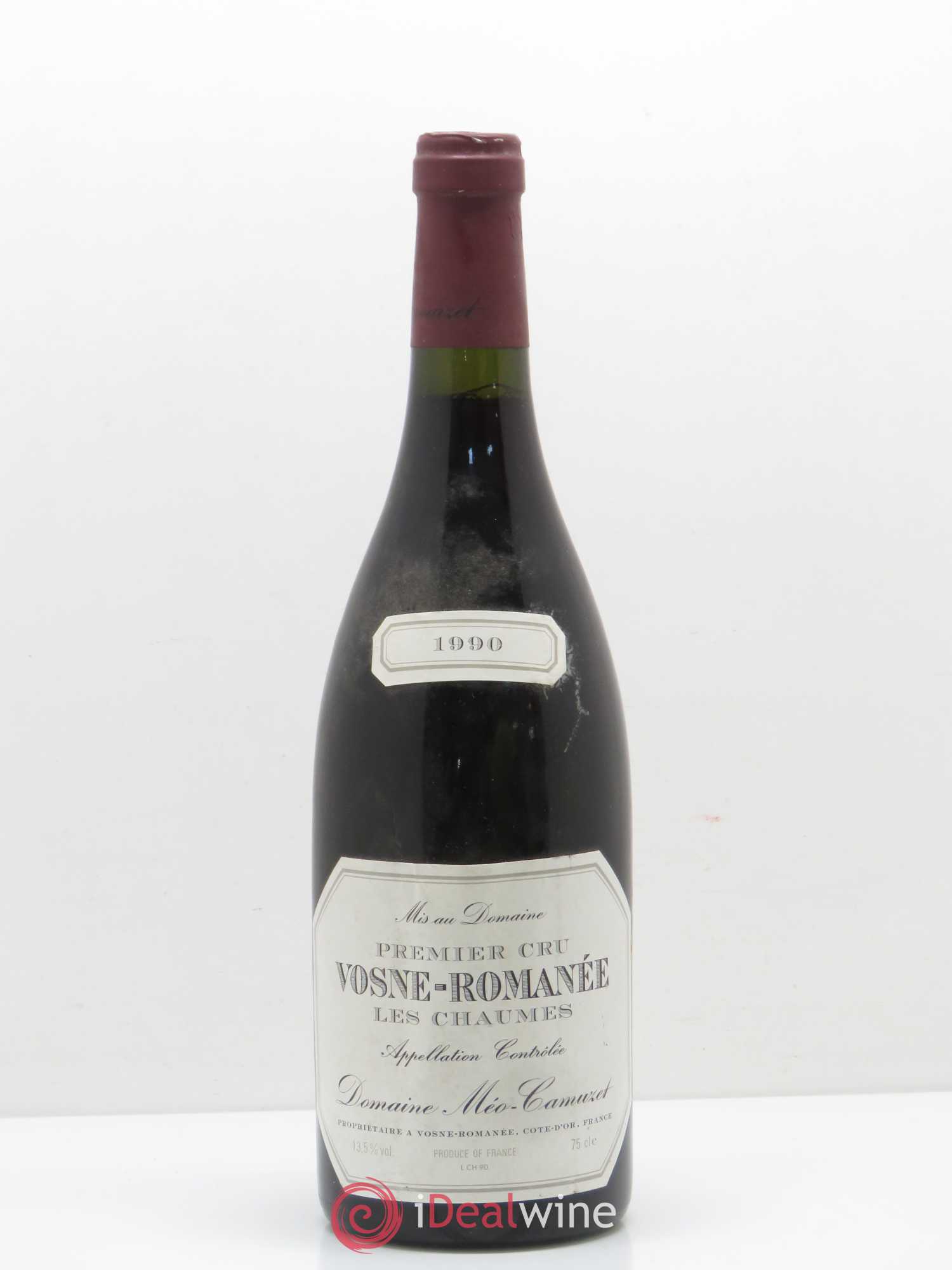 Vosne-Romanée 1er Cru Les Chaumes Méo-Camuzet (Domaine) 1990 - Lot de 1 bouteille - 0