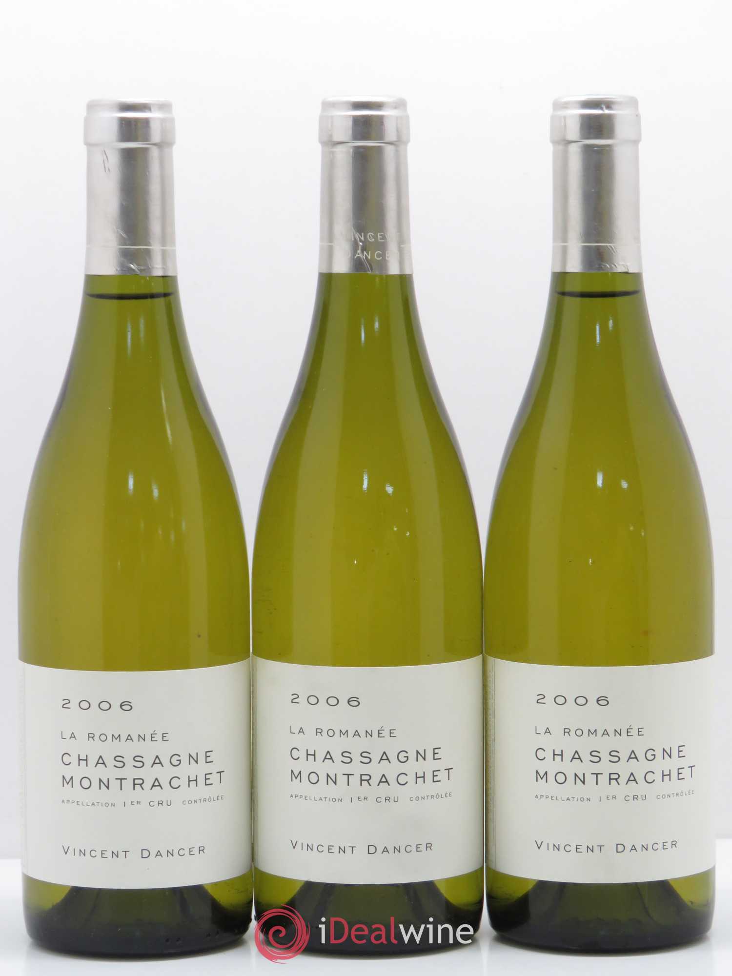 Chassagne-Montrachet 1er Cru La Romanée Vincent Dancer 2006 - Lot de 3 bouteilles - 0