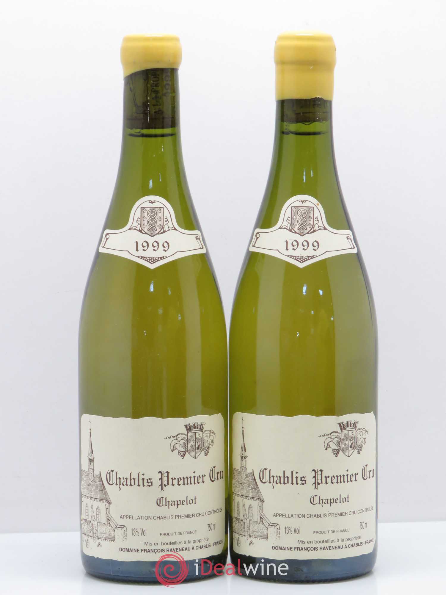 Chablis 1er Cru Chapelot Raveneau (Domaine) 1999 - Lot de 2 bouteilles - 0