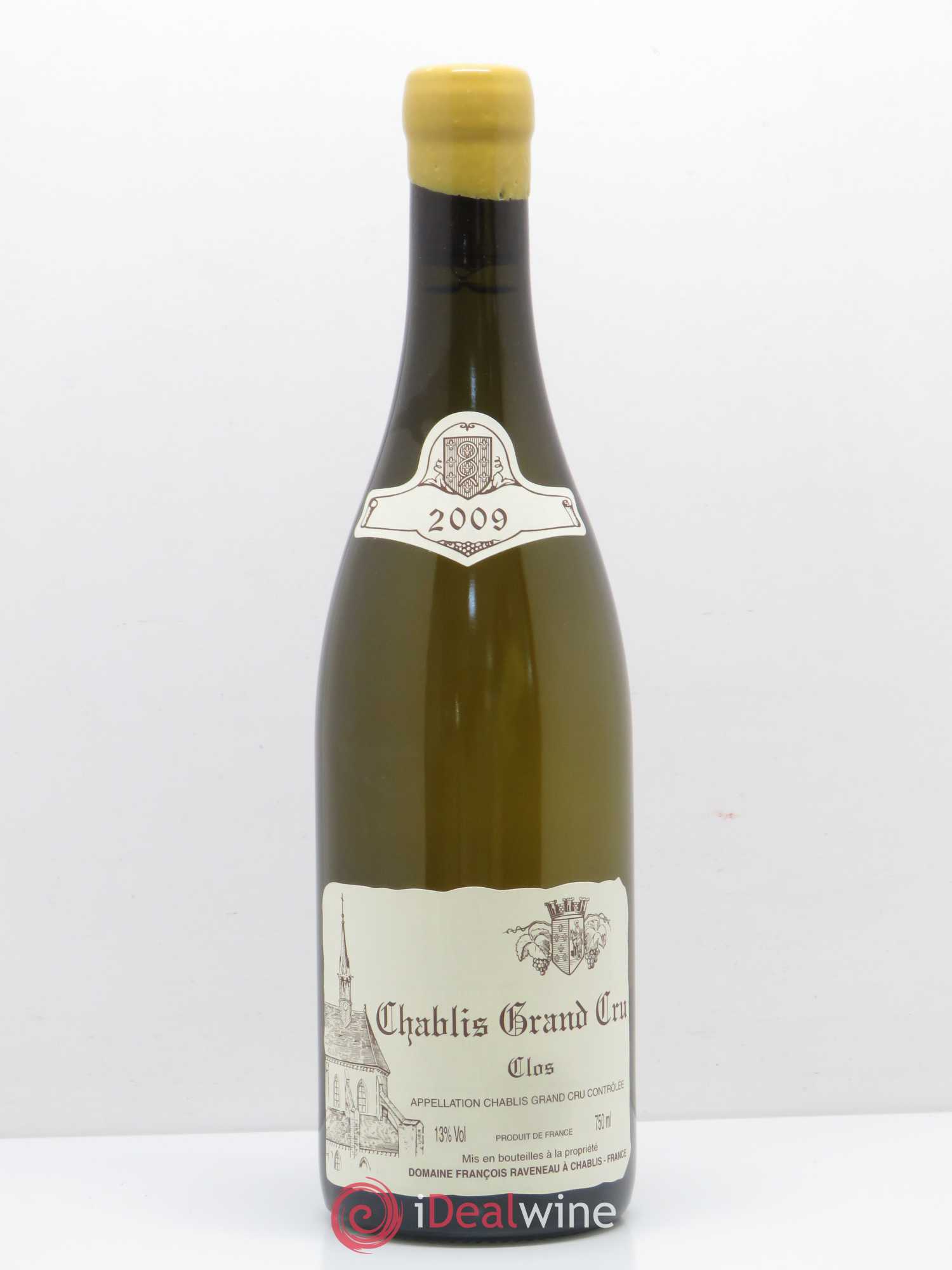 Chablis Grand Cru Clos Raveneau (Domaine) 2009 - Lot de 1 bouteille - 0