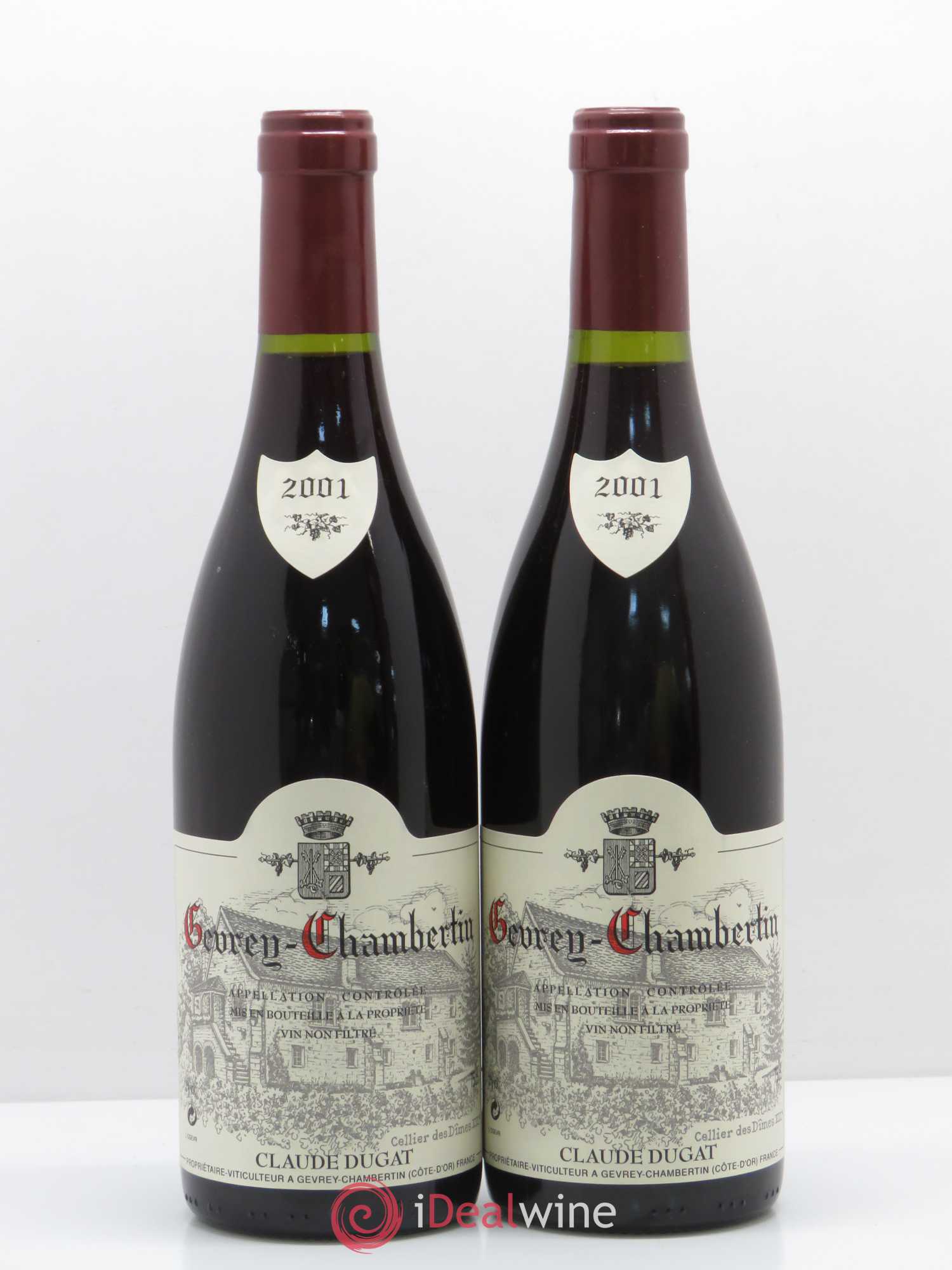 Gevrey-Chambertin Claude Dugat 2001 - Lot de 2 bouteilles - 0