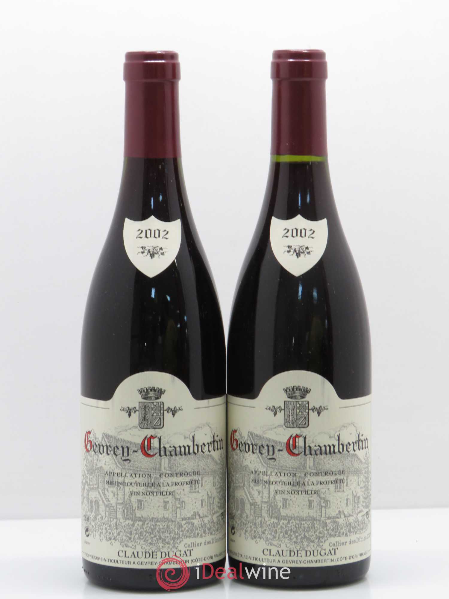 Gevrey-Chambertin Claude Dugat 2002 - Lot de 2 bouteilles - 0