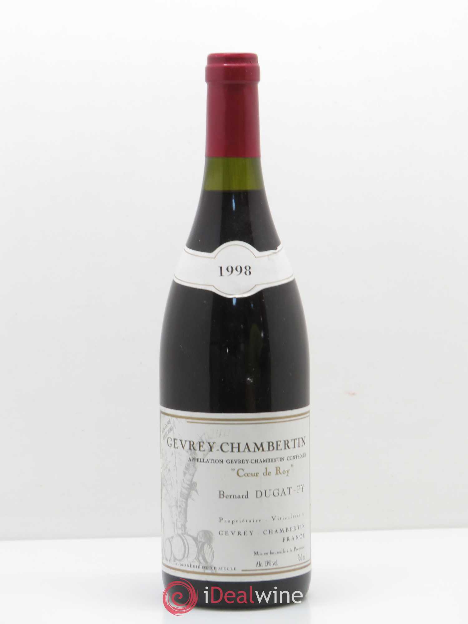 Gevrey-Chambertin Coeur de Roy Très Vieilles Vignes Dugat-Py Vieilles vignes 1998 - Lotto di 1 bottiglia - 0