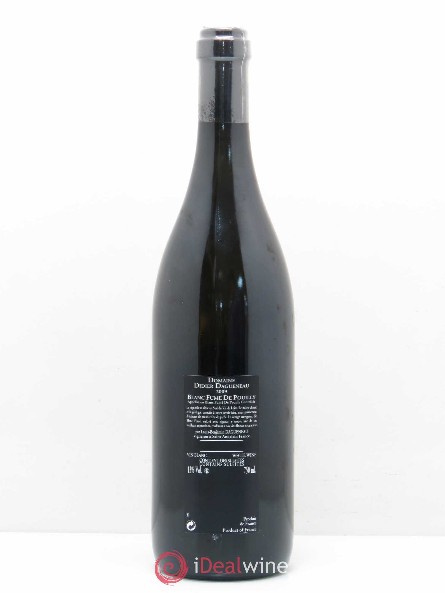 Vin de France (anciennement Pouilly-Fumé) Silex Dagueneau (Domaine Didier - Louis-Benjamin) 2009 - Lot de 1 bouteille - 1