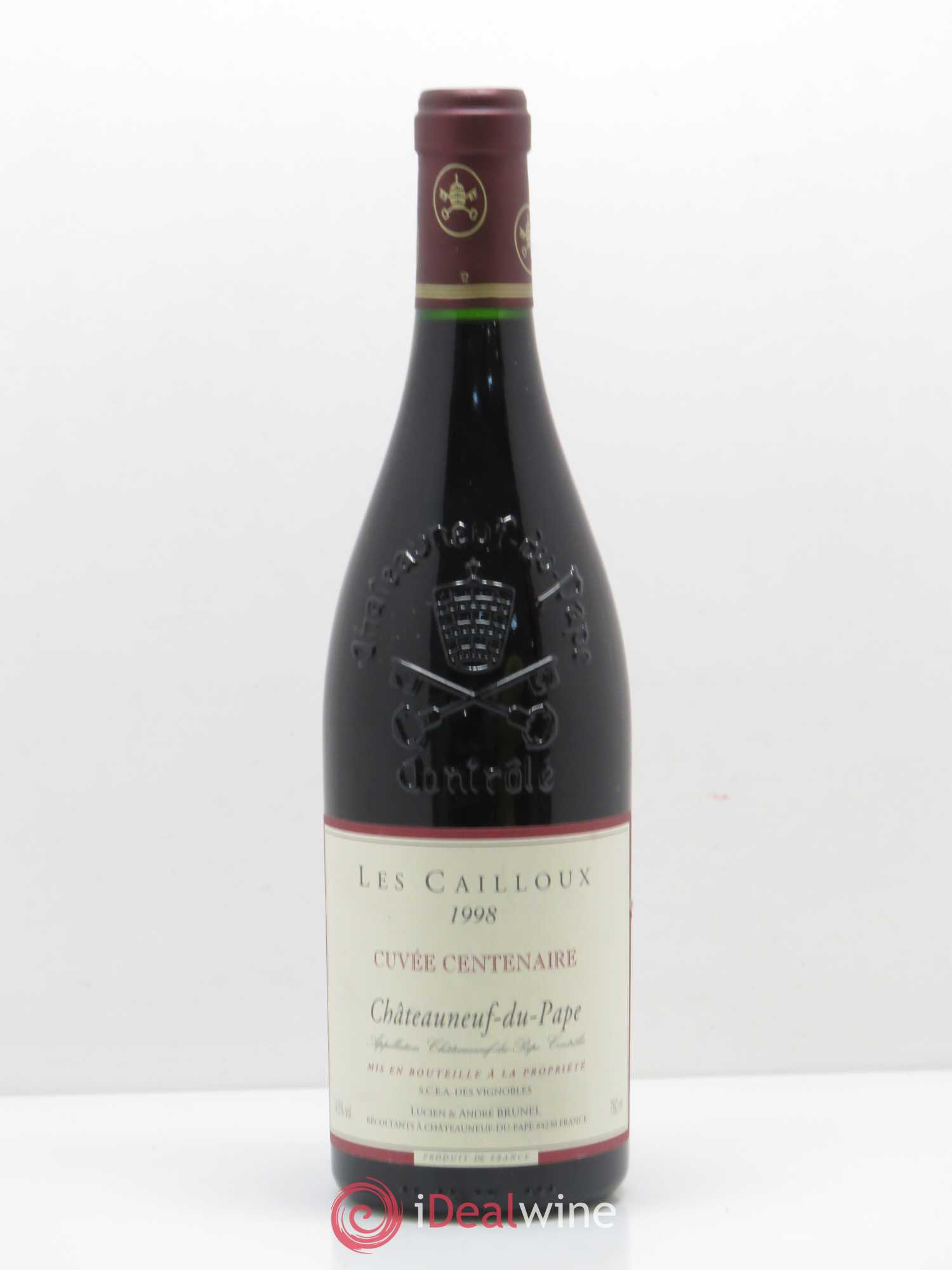 Châteauneuf-du-Pape Les Cailloux Cuvée Centenaire André Brunel 1998 - Lot de 1 bouteille - 0
