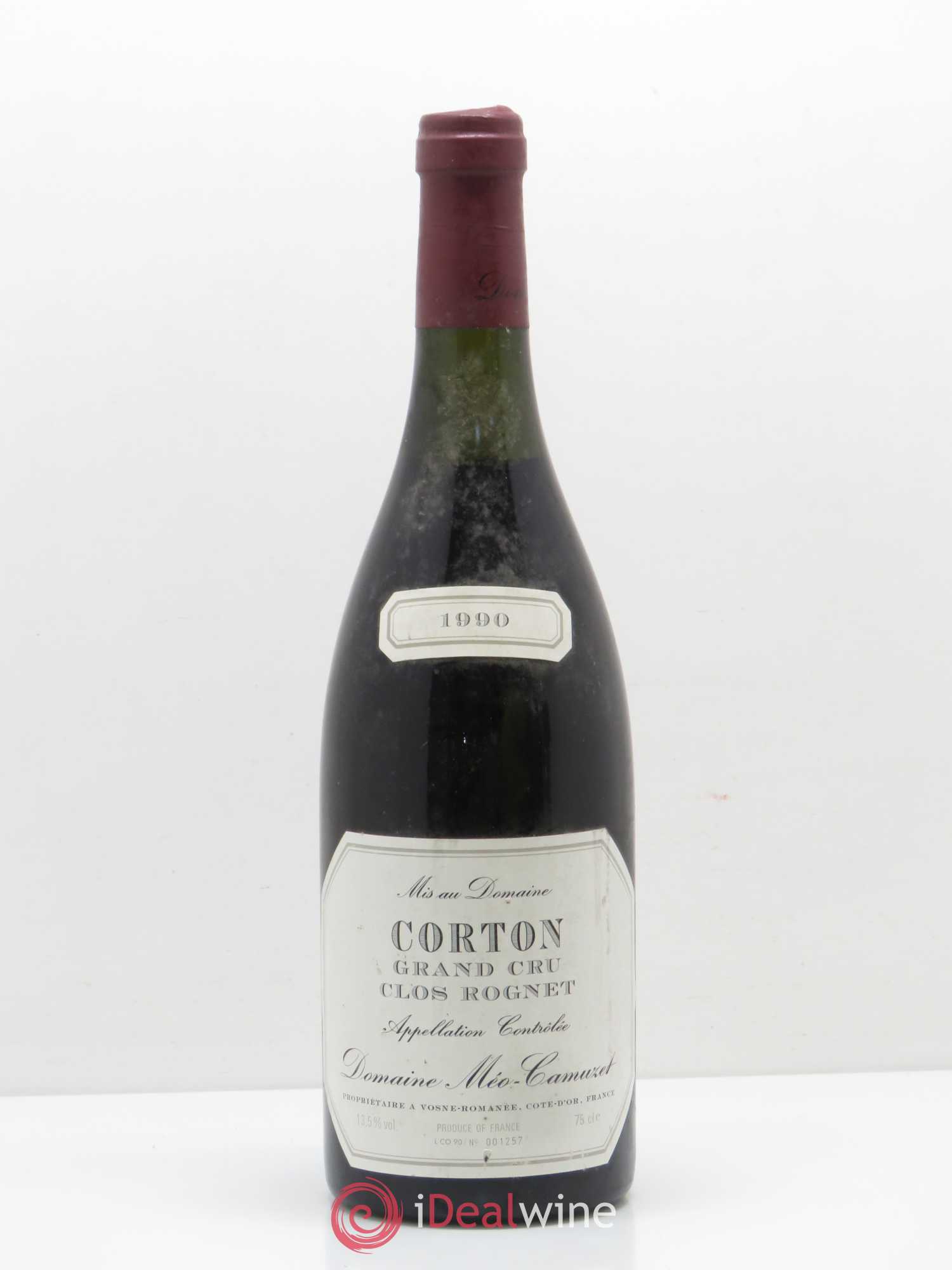 Corton Grand Cru Clos Rognet Méo-Camuzet (Domaine) 1990 - Lot de 1 bouteille - 0
