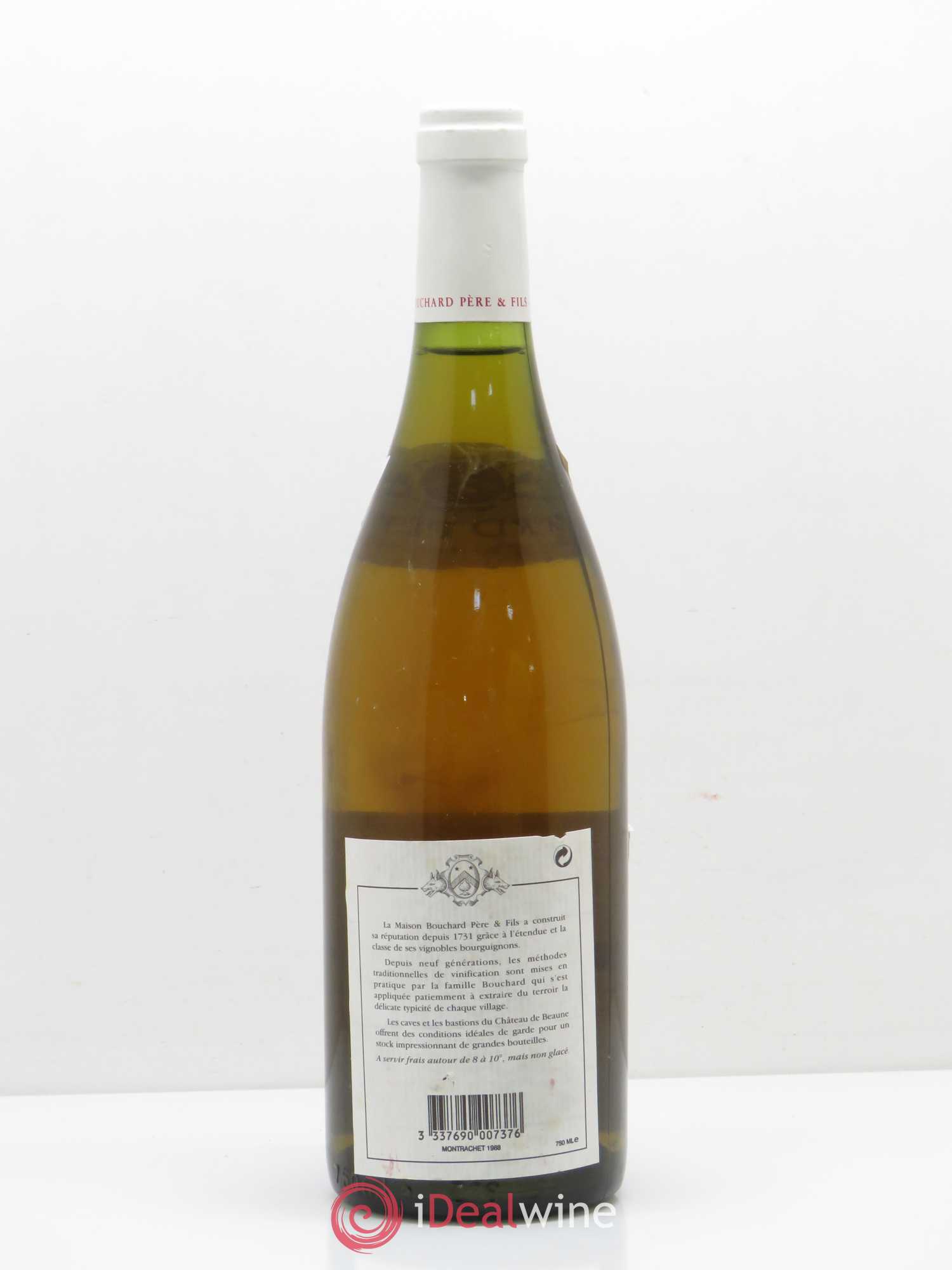 Montrachet Grand Cru Bouchard Père & Fils 1988 - Lot de 1 bouteille - 1