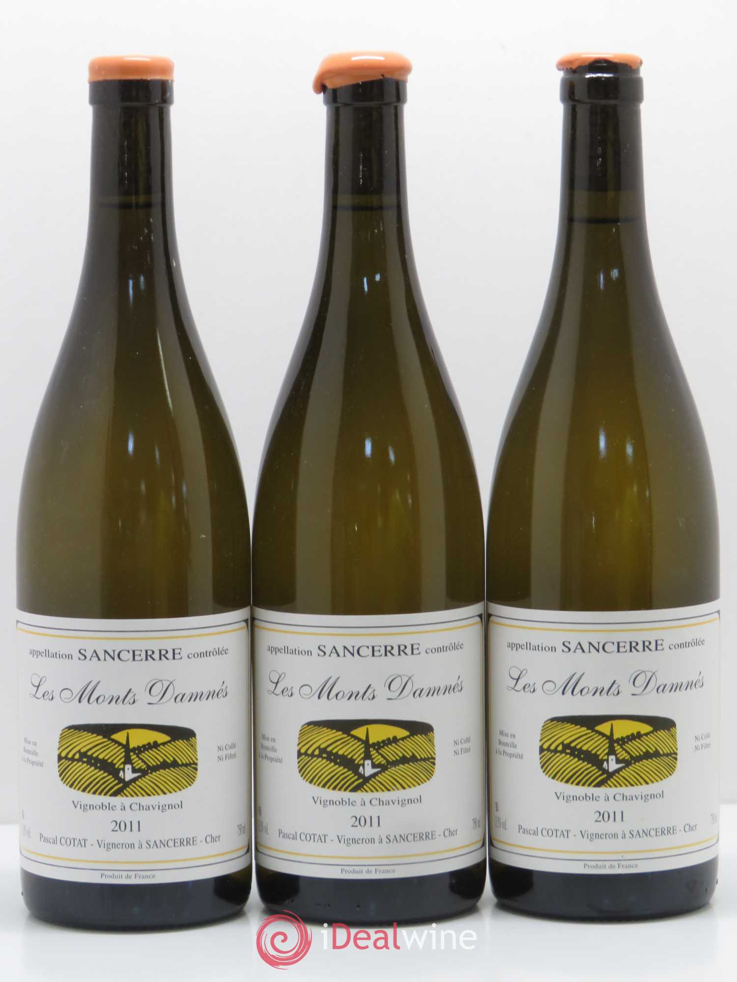 Sancerre Les Monts Damnés Pascal Cotat 2011 - Lot de 3 bouteilles - 0