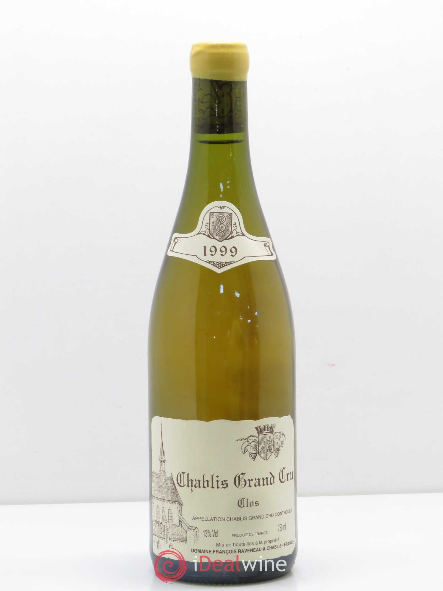 Chablis Grand Cru Clos Raveneau (Domaine) 1999 - Lot de 1 bouteille - 0