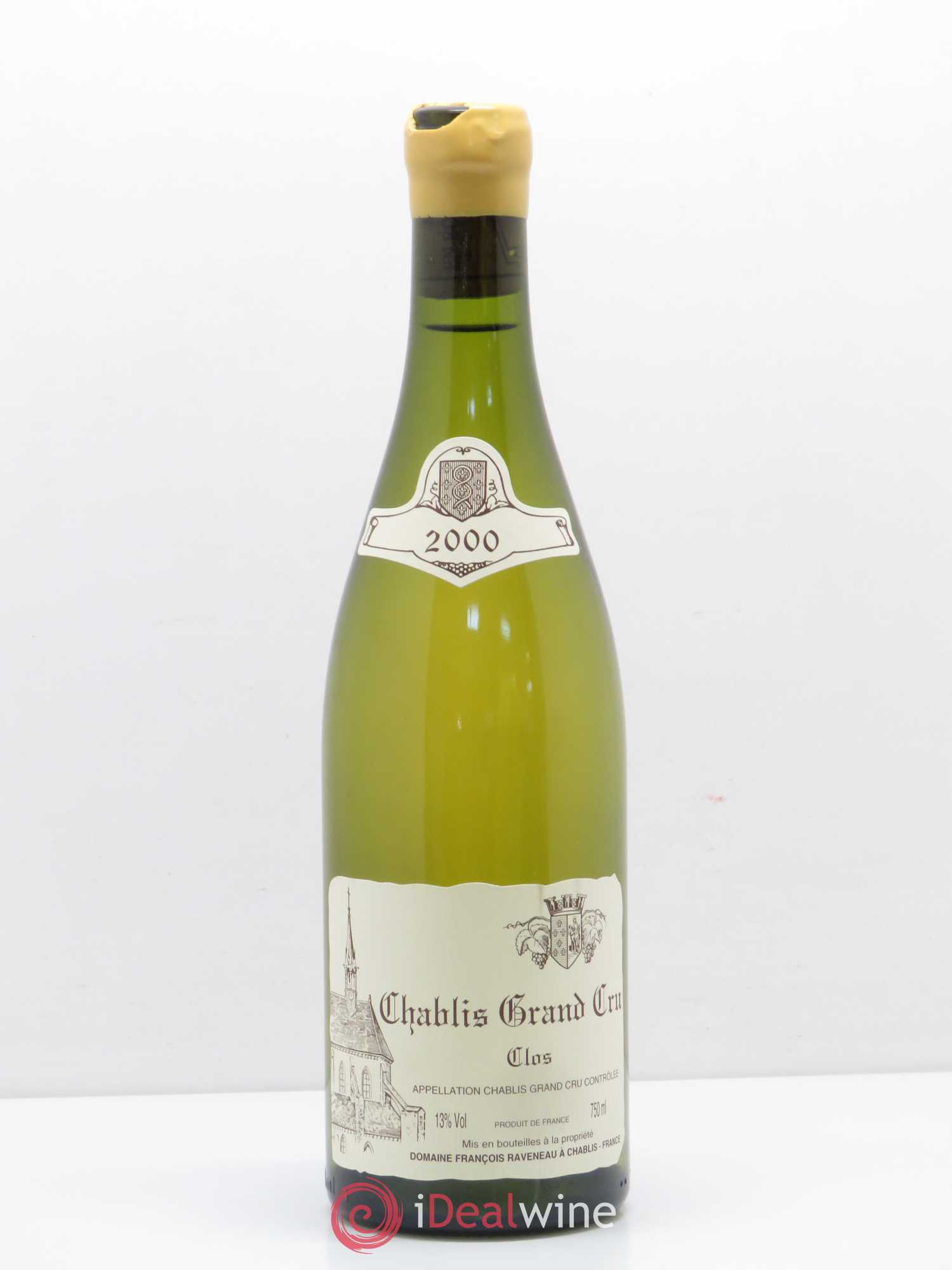 Chablis Grand Cru Clos Raveneau (Domaine) 2000 - Lot de 1 bouteille - 0