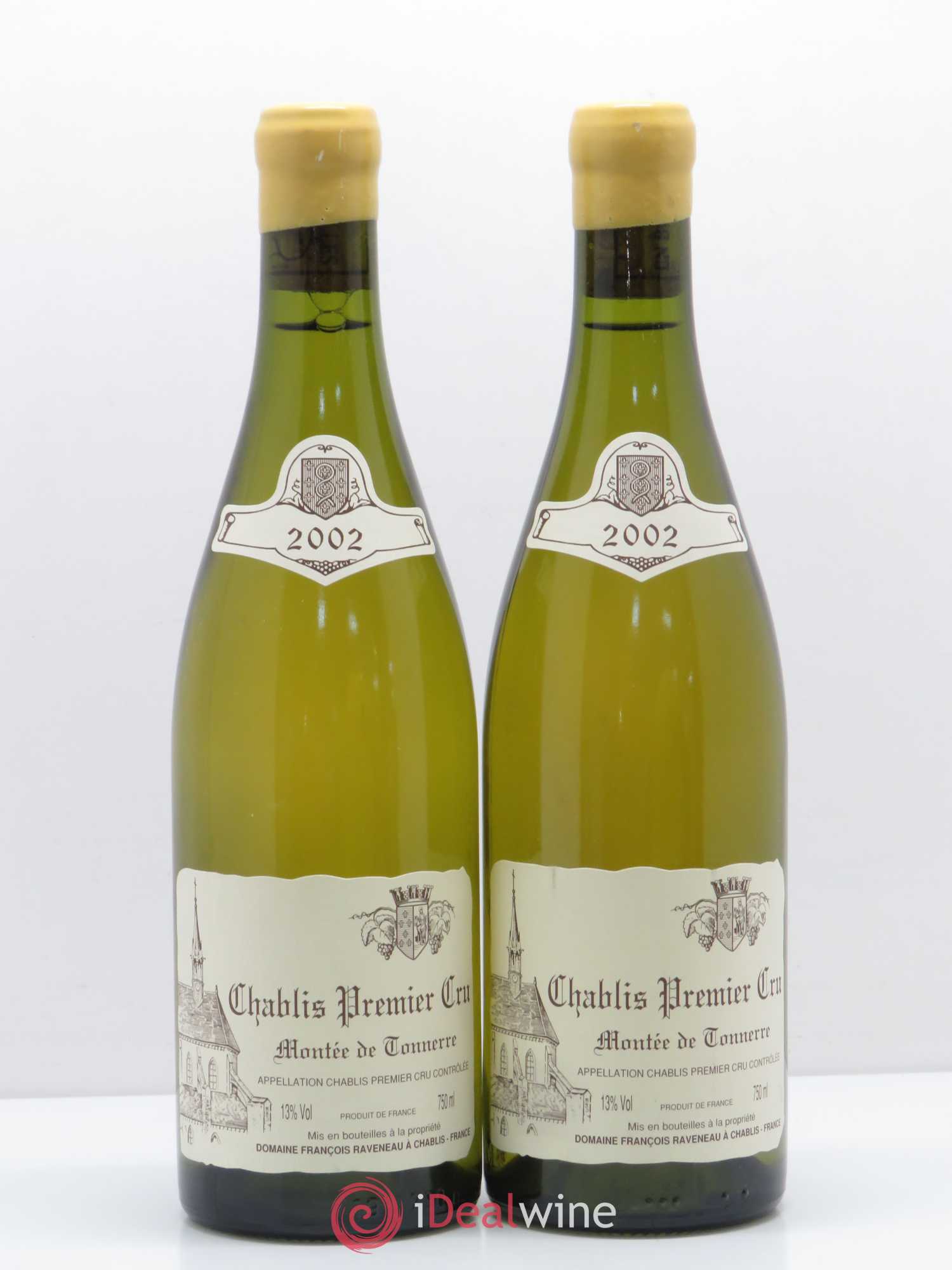 Chablis 1er Cru Montée de Tonnerre Raveneau (Domaine) 2002 - Lot de 2 bouteilles - 0
