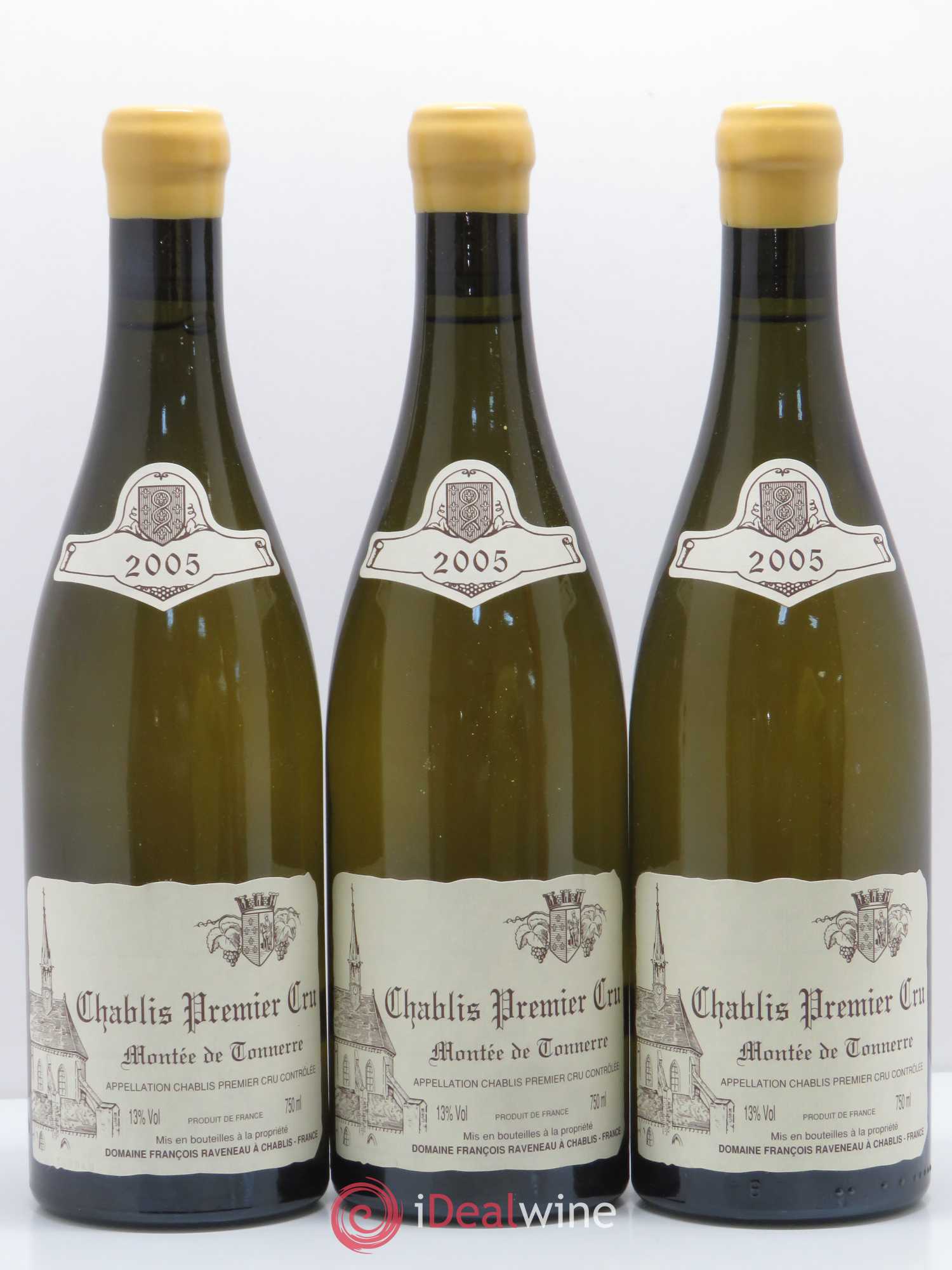 Chablis 1er Cru Montée de Tonnerre Raveneau (Domaine) 2005 - Lot de 3 bouteilles - 0