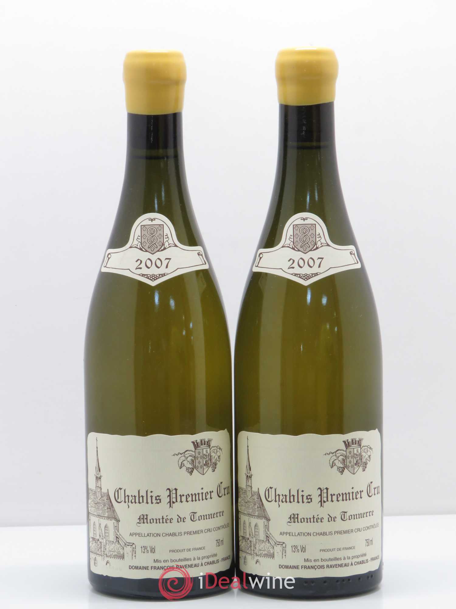 Chablis 1er Cru Montée de Tonnerre Raveneau (Domaine) 2007 - Lot de 2 bouteilles - 0