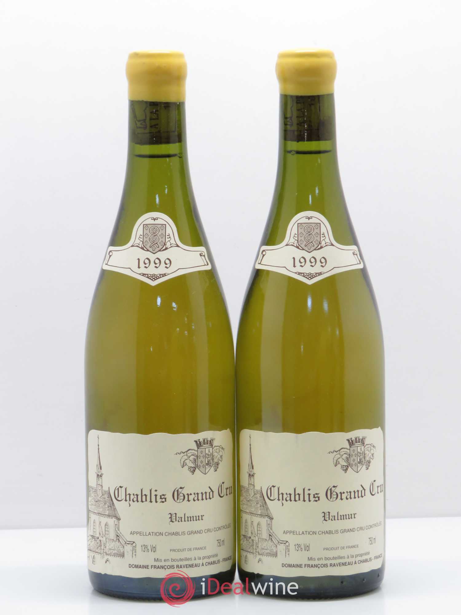 Chablis Grand Cru Valmur Raveneau (Domaine) 1999 - Lot de 2 bouteilles - 0
