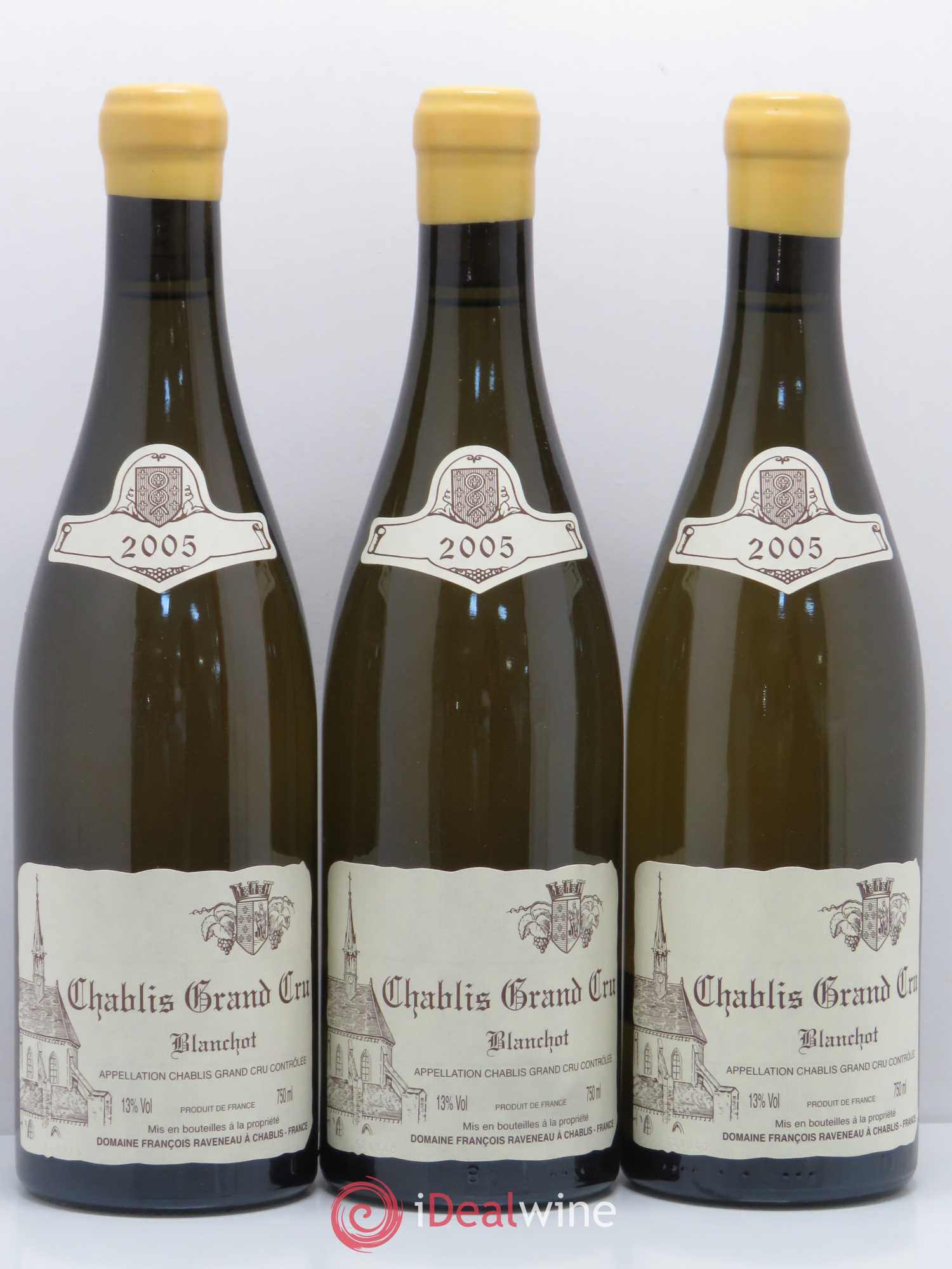 Chablis Grand Cru Blanchot Raveneau (Domaine) 2005 - Lot de 3 bouteilles - 0