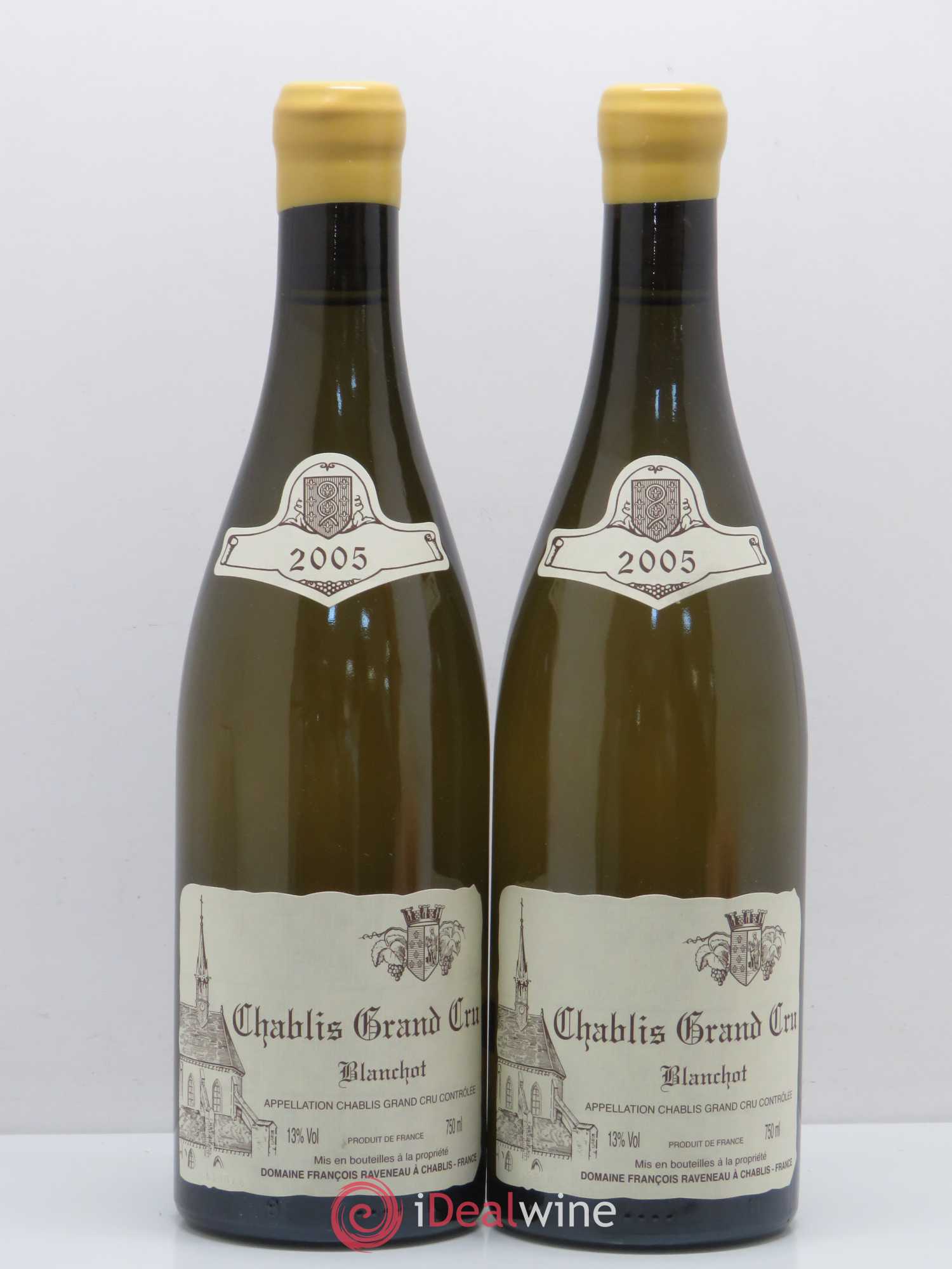 Chablis Grand Cru Blanchot Raveneau (Domaine) 2005 - Lot de 2 bouteilles - 0